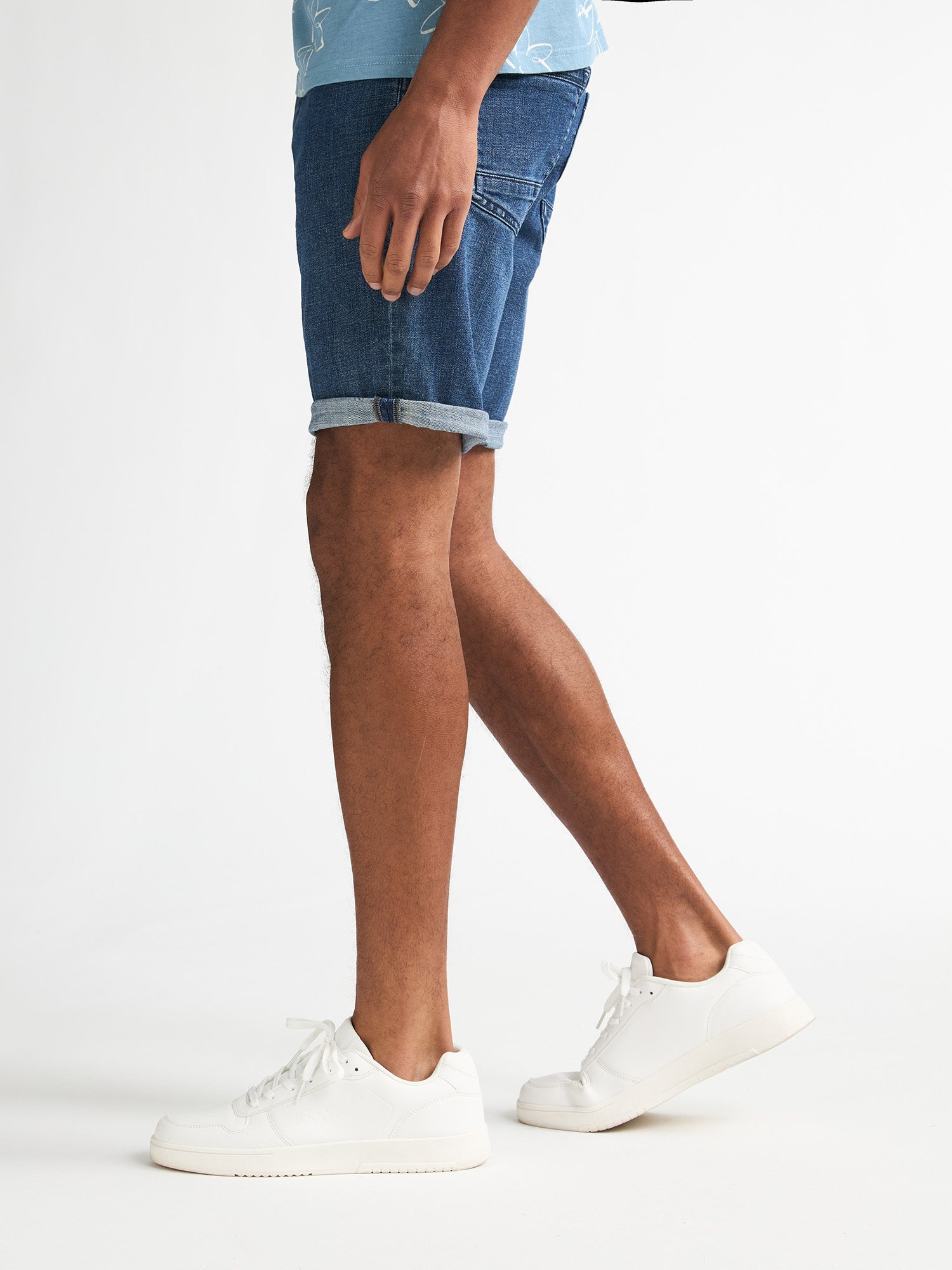Petrol Industries Men BASSANO - Men Denim Short Regular Fit Regular Fit Dark Faded