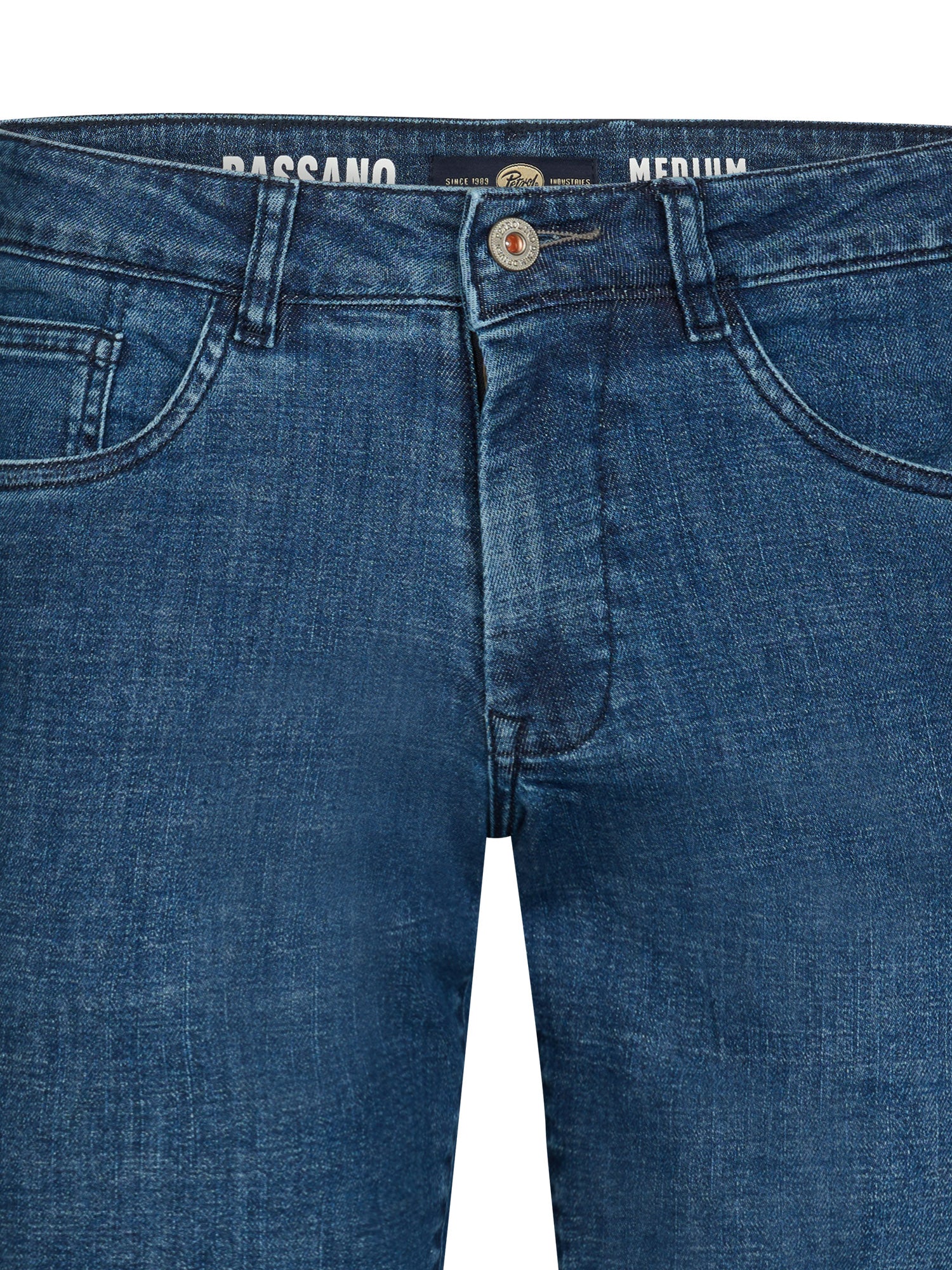 Petrol Industries Men BASSANO - Men Denim Short Regular Fit Regular Fit Dark Faded