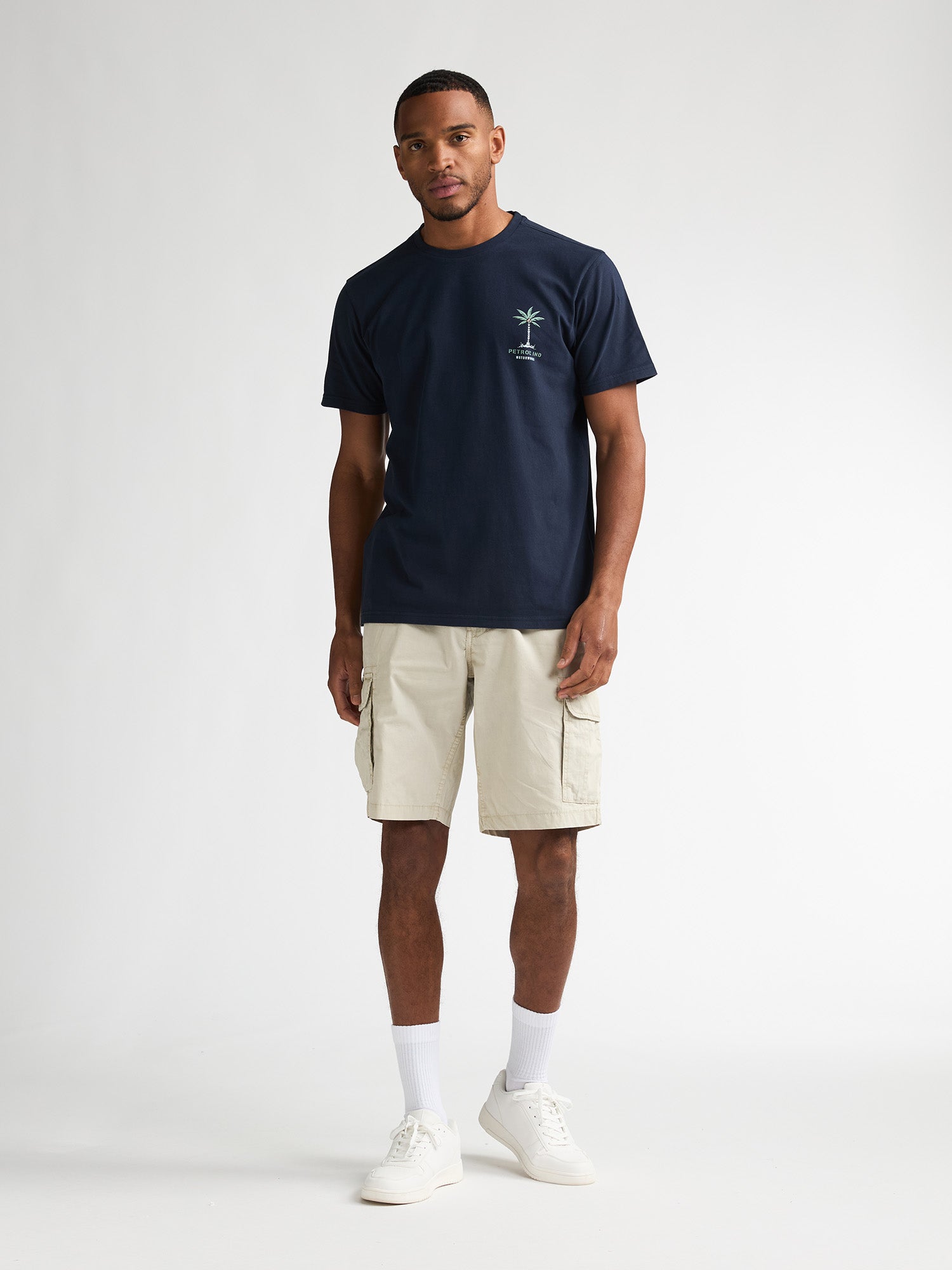 Petrol Industries Men Shorts Cargo Fit Seashell
