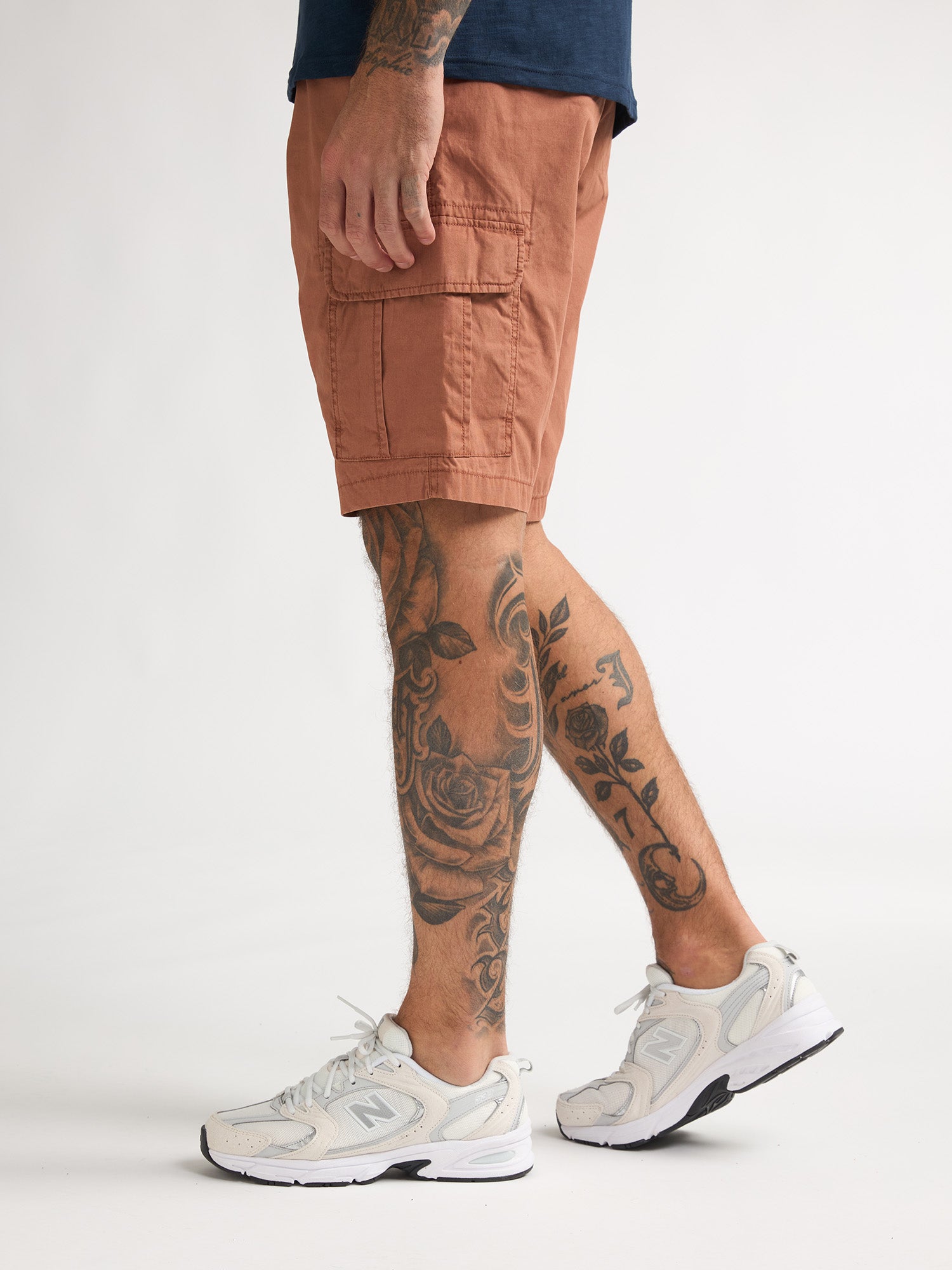 Petrol Industries Men Shorts Cargo Fit Faded Chili