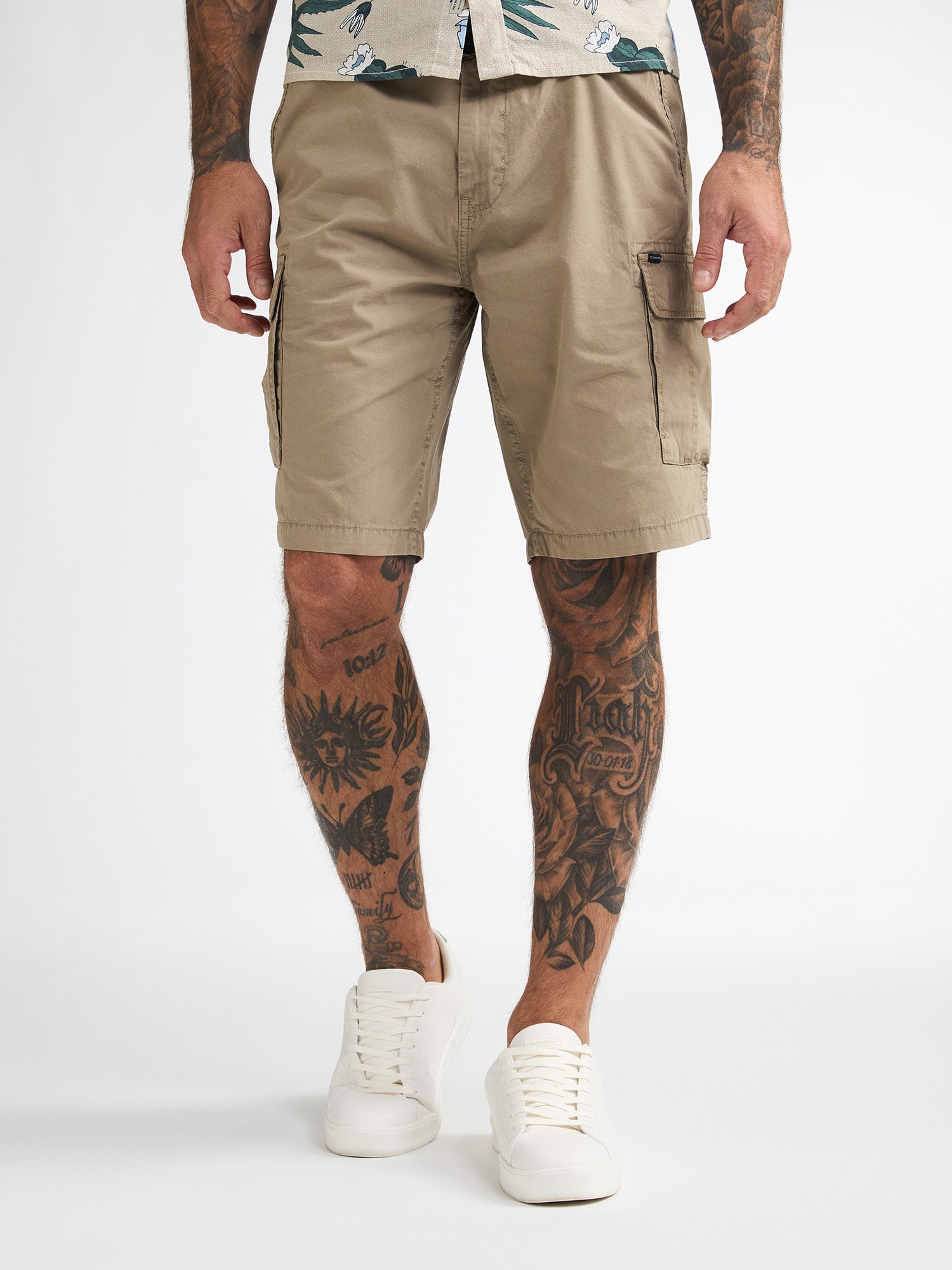 Petrol Industries Men Shorts Cargo Fit Light Tan