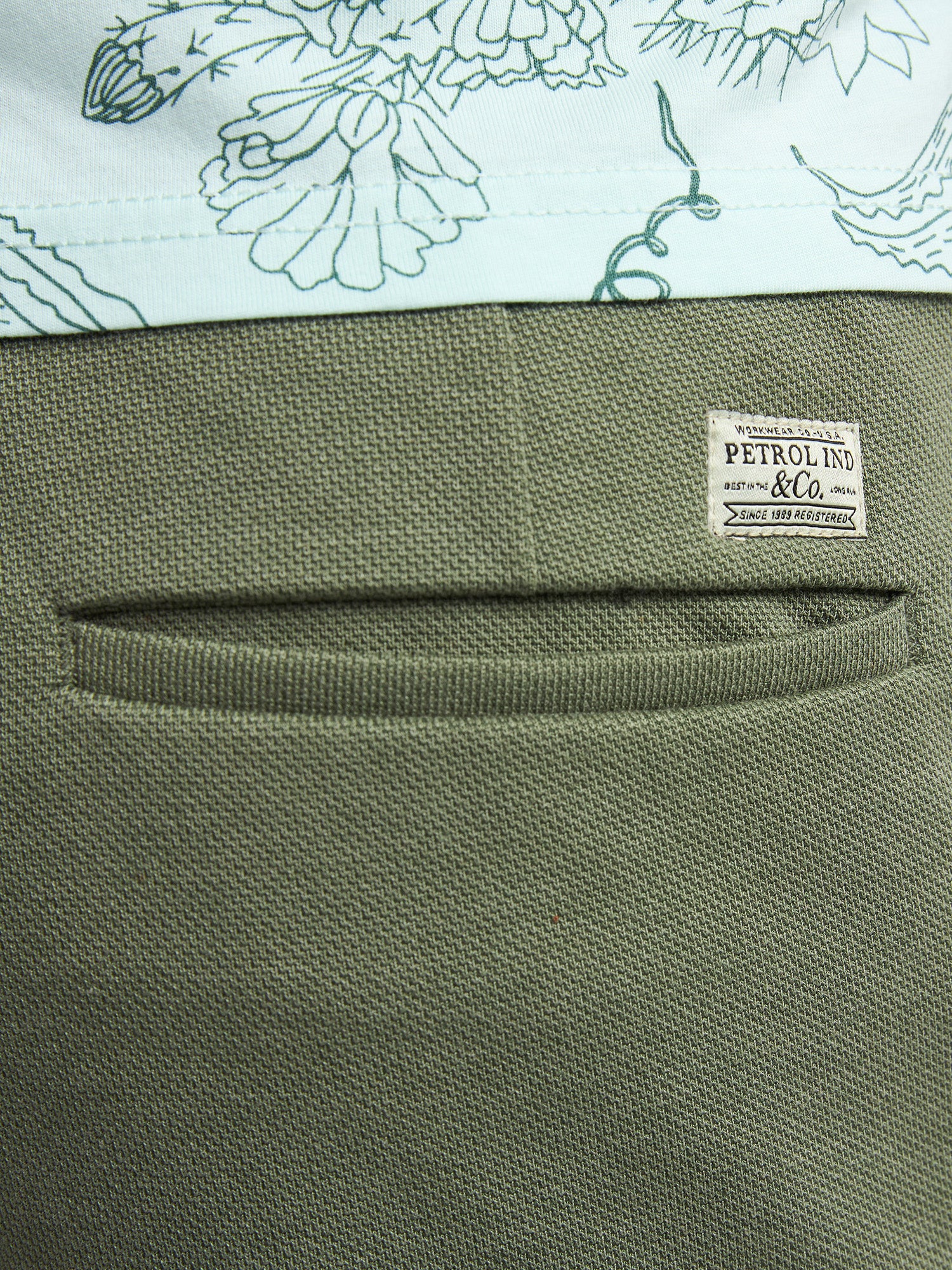 Petrol Industries Men Shorts Chino Fit Dusty Army