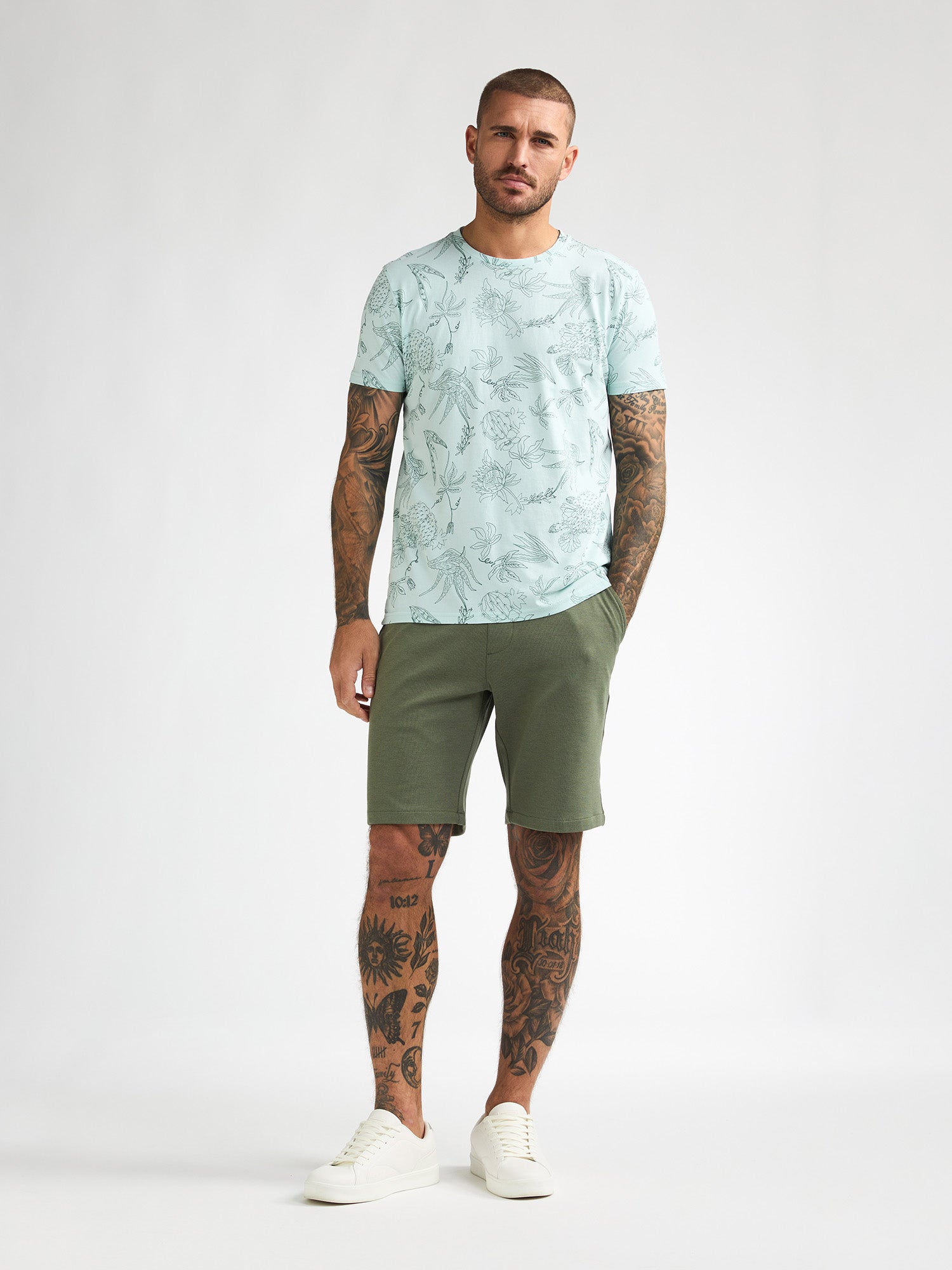 Petrol Industries Men Shorts Chino Fit Dusty Army