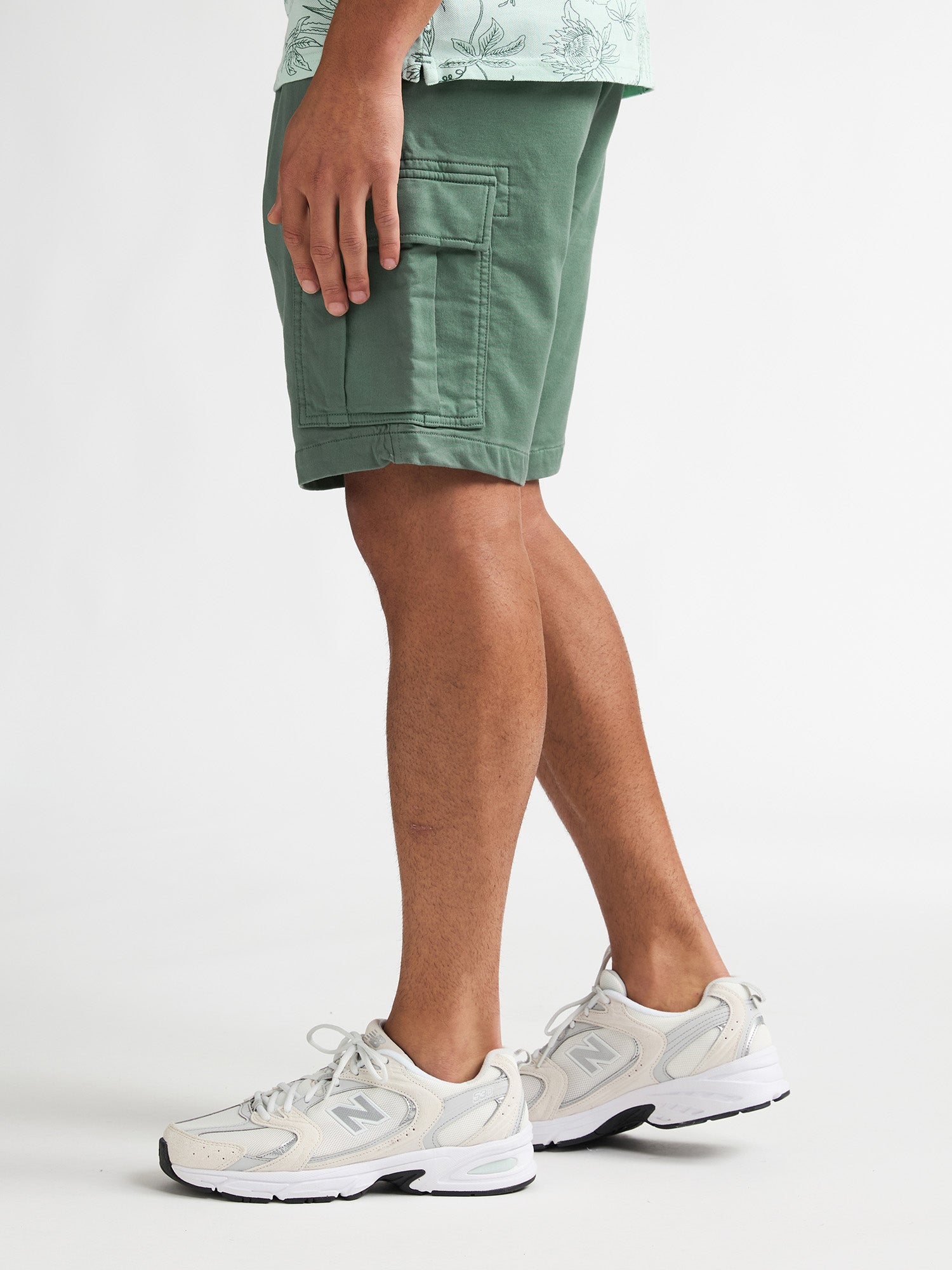 Petrol Industries Men Shorts Cargo Fit Oil Green