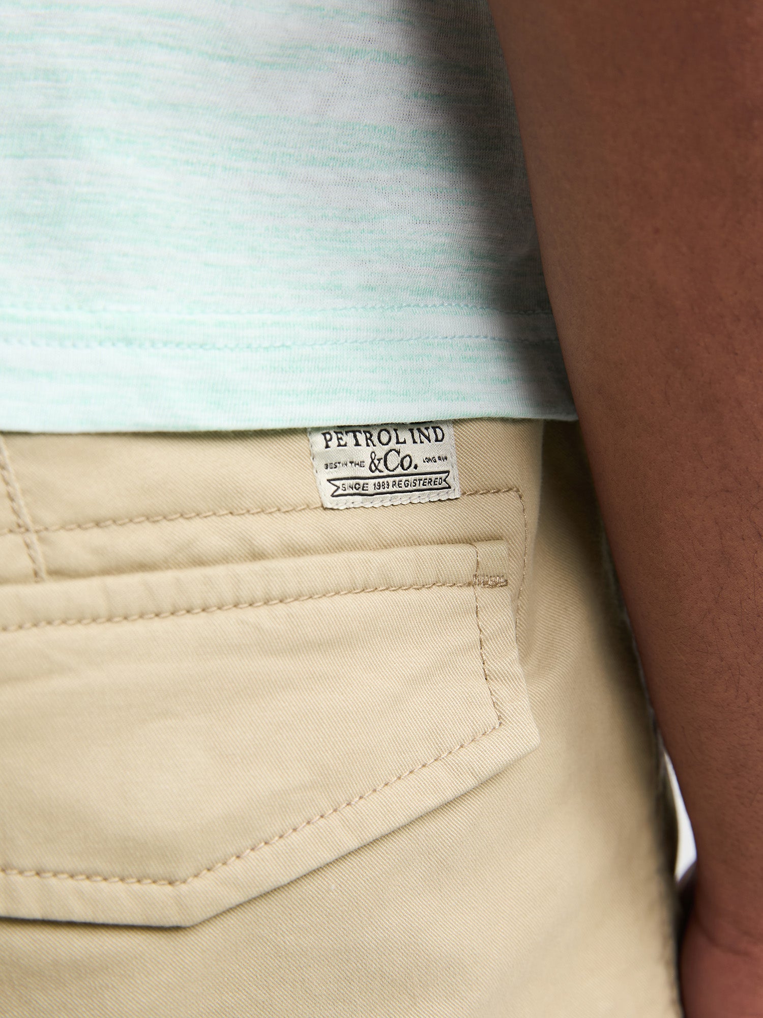 Petrol Industries Men Shorts Cargo Fit Light Tan