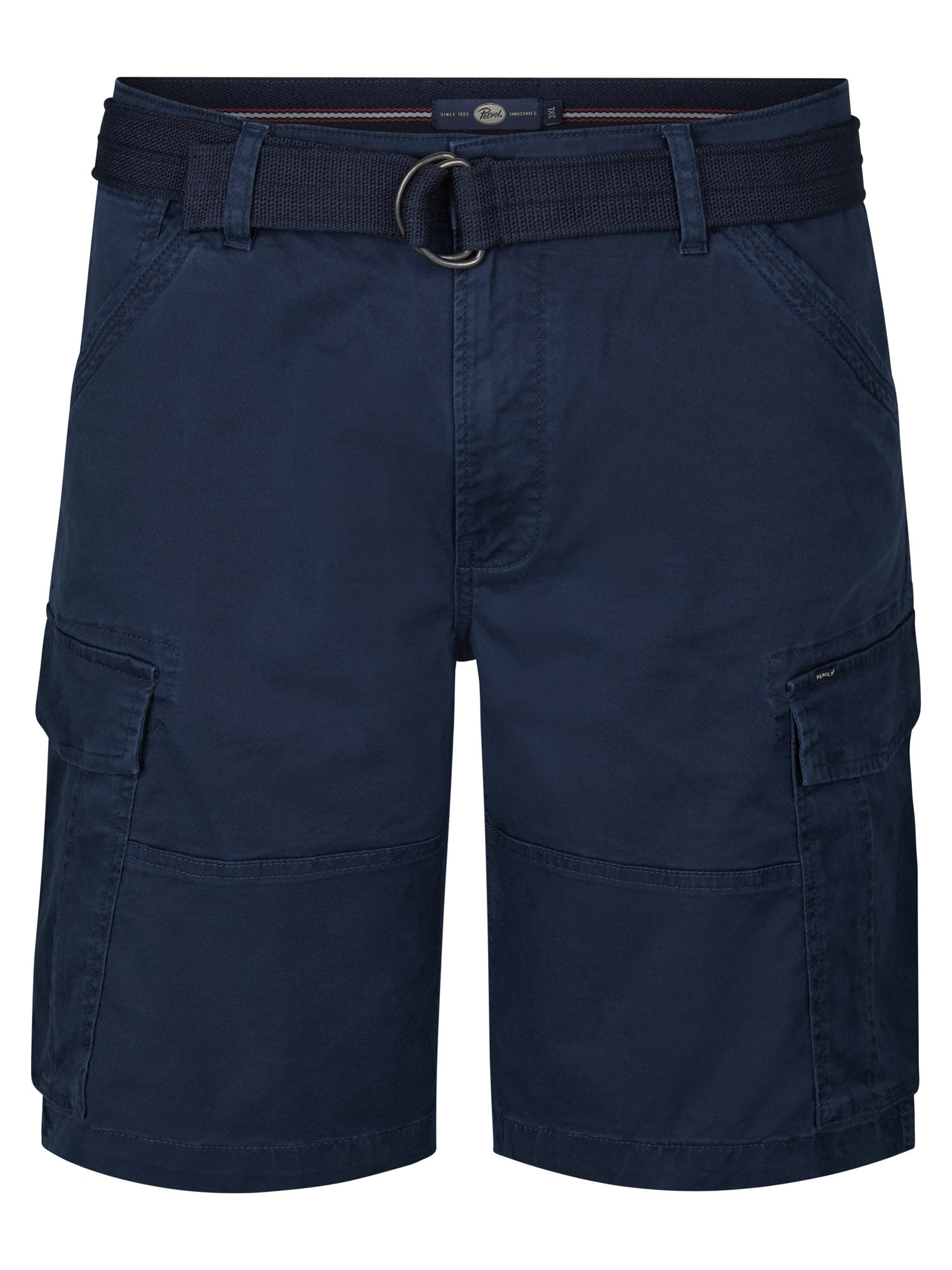 Petrol Industries Men Shorts Cargo Plus Fit Navy Blue