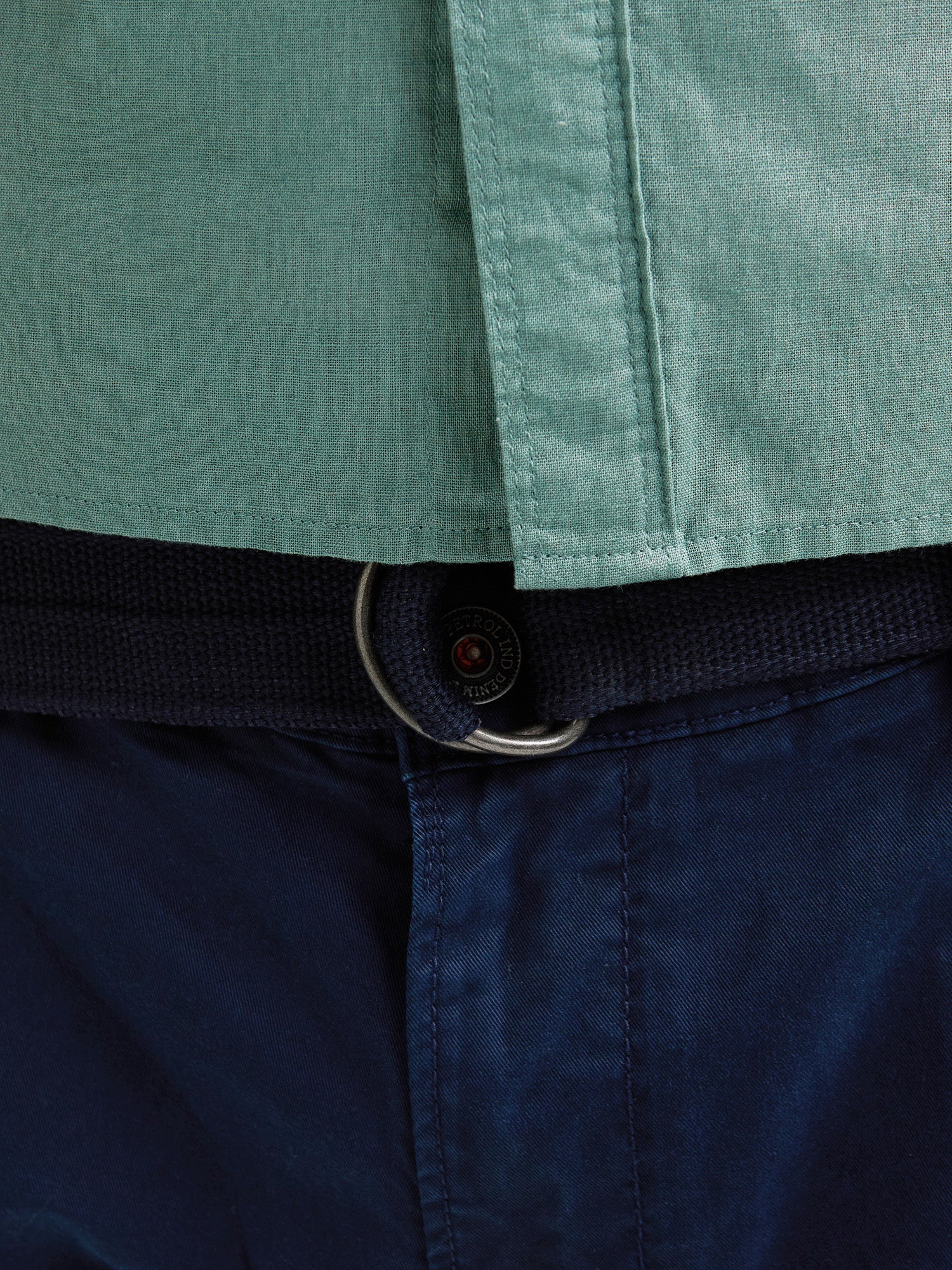 Petrol Industries Men Shorts Cargo Plus Fit Navy Blue