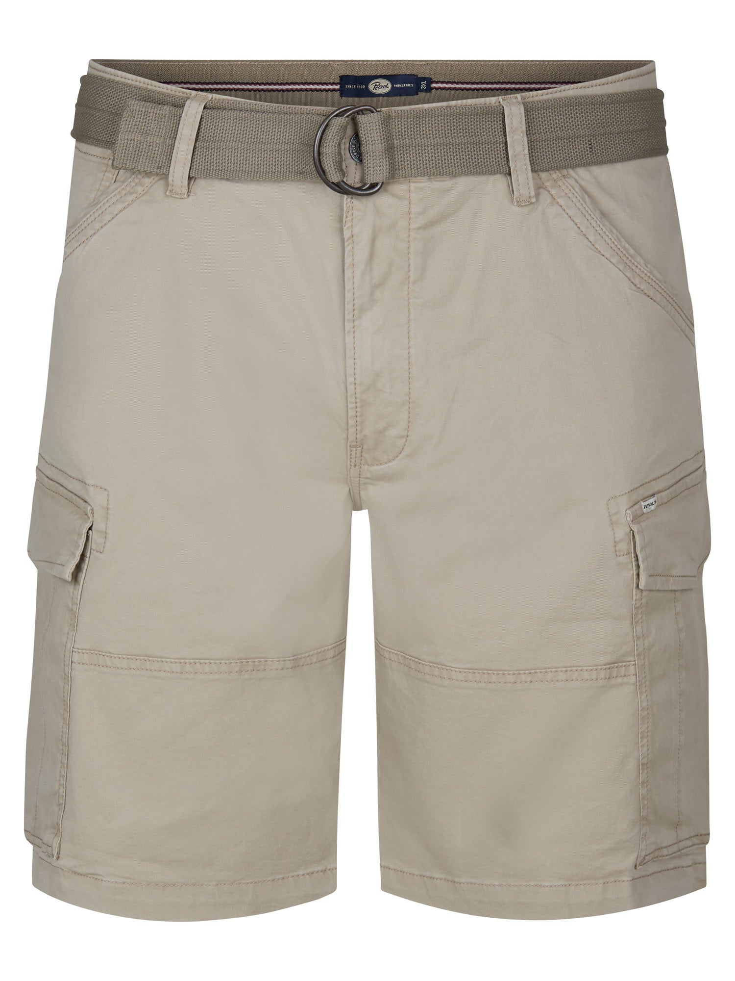 Petrol Industries Men Shorts Cargo Plus Fit Light Tan