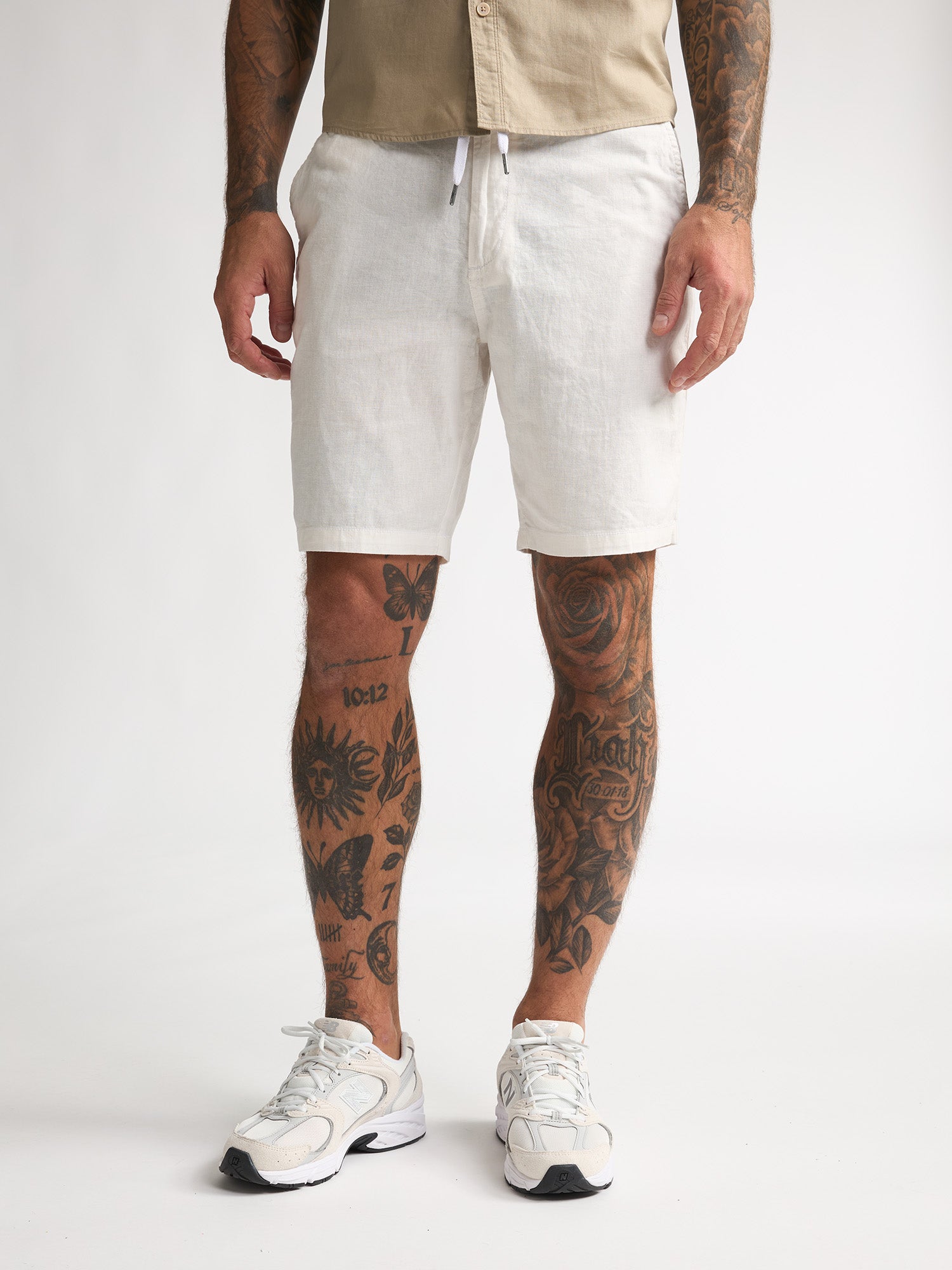 Petrol Industries Men Shorts Chino Fit Bright White