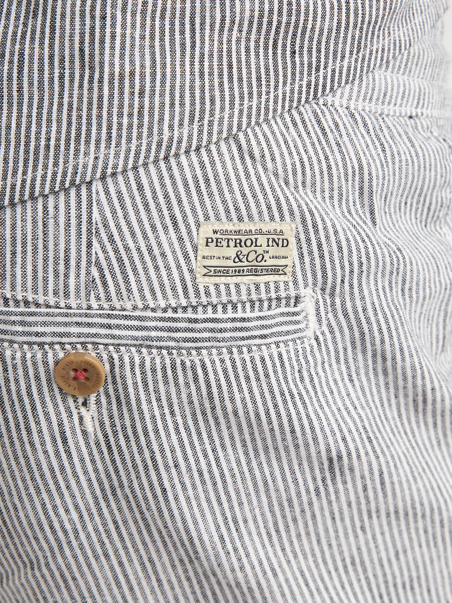 Petrol Industries Men Shorts Chino Fit Navy Blue