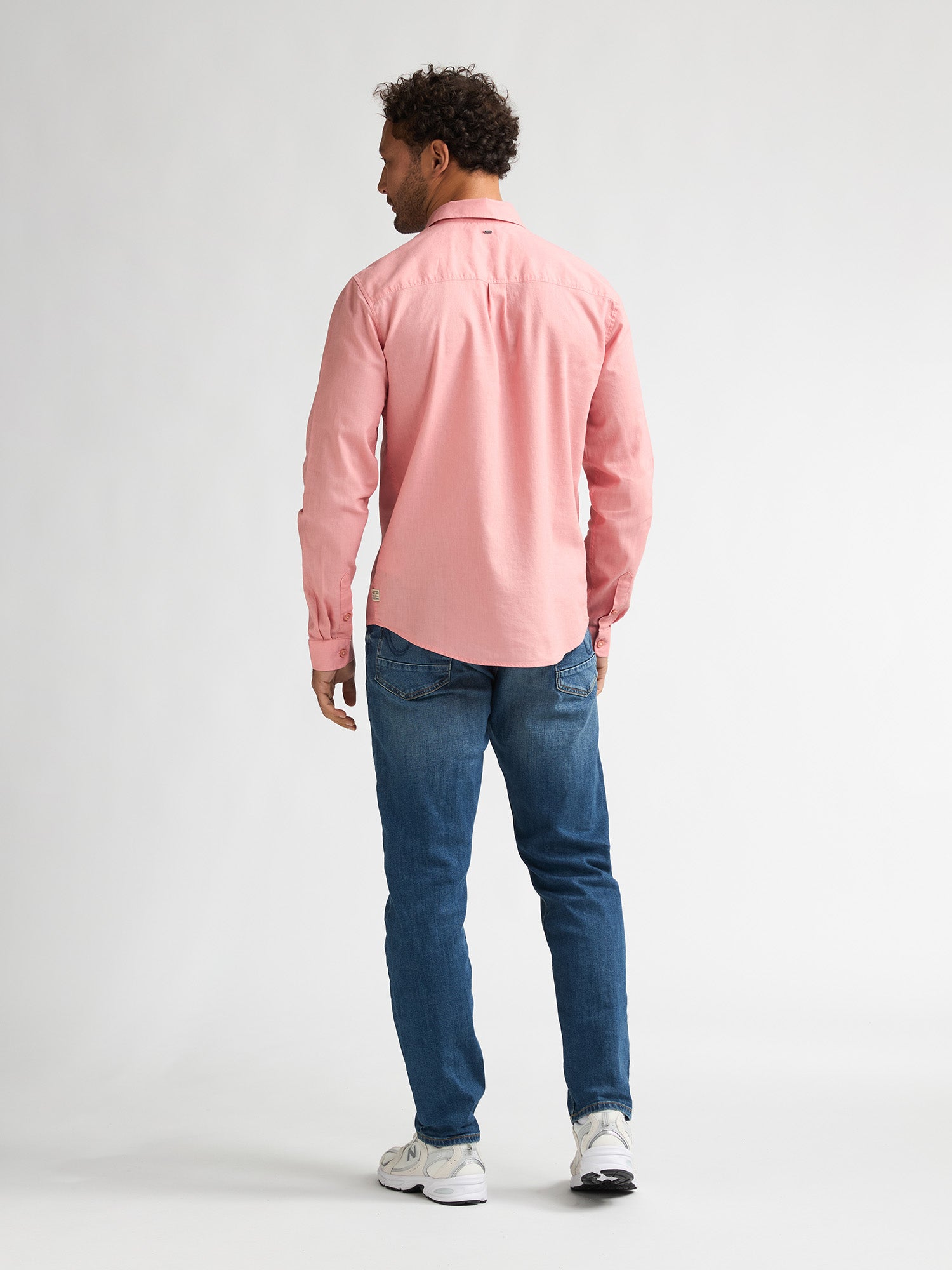 Petrol Industries Men Shirt Long Sleeve Uni Regular Fit Light Coral
