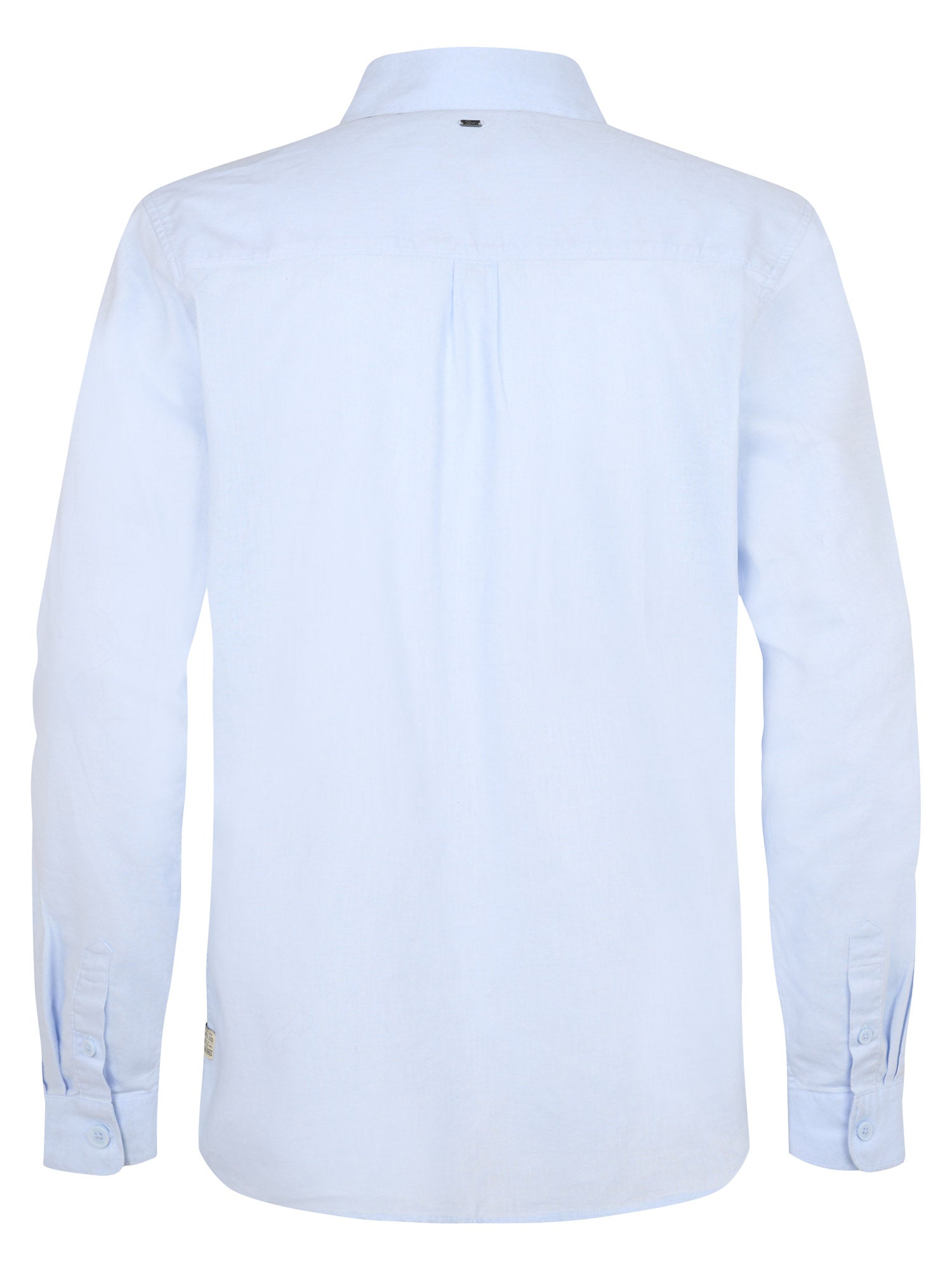 Petrol Industries Men Shirt Long Sleeve Uni Regular Fit Sky