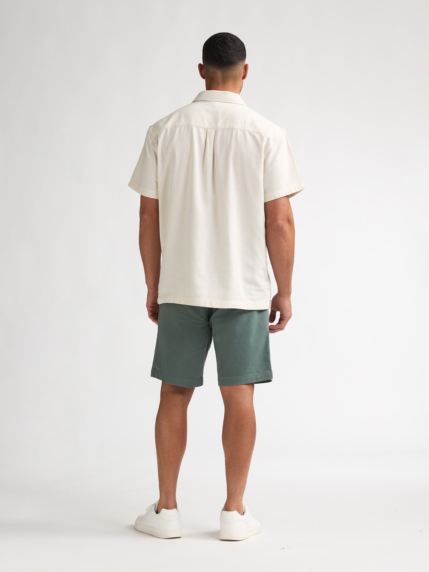 Petrol Industries Men Shirt Short Sleeve Uni Relaxed Fit Seashell