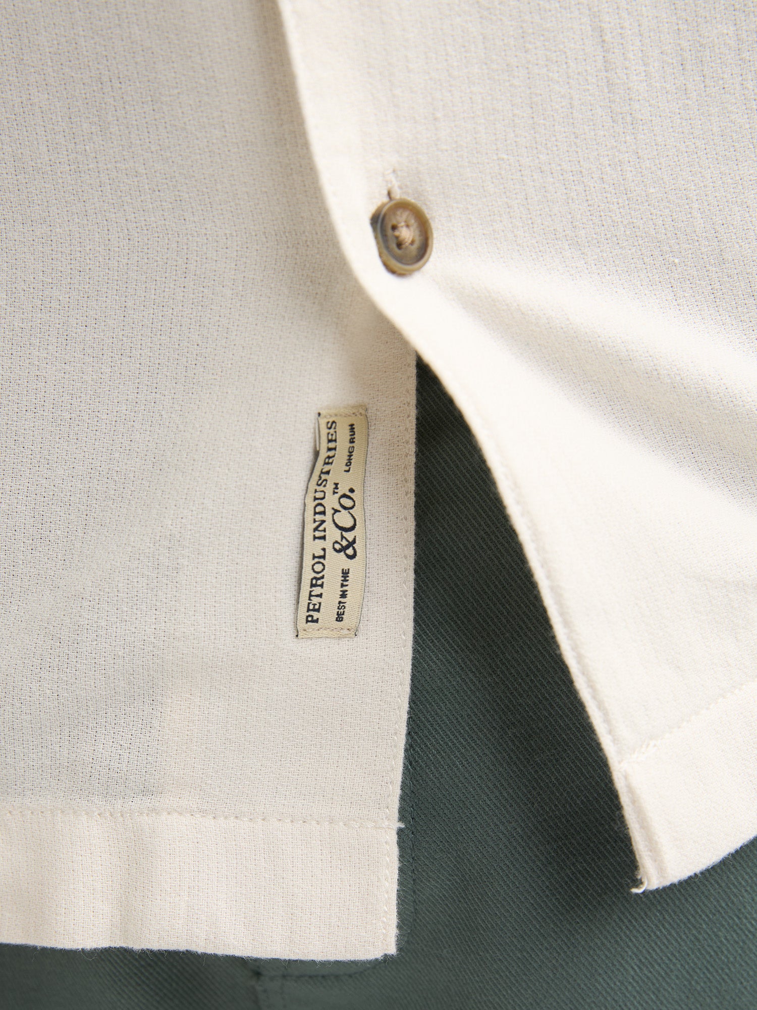 Petrol Industries Men Shirt Short Sleeve Uni Relaxed Fit Seashell