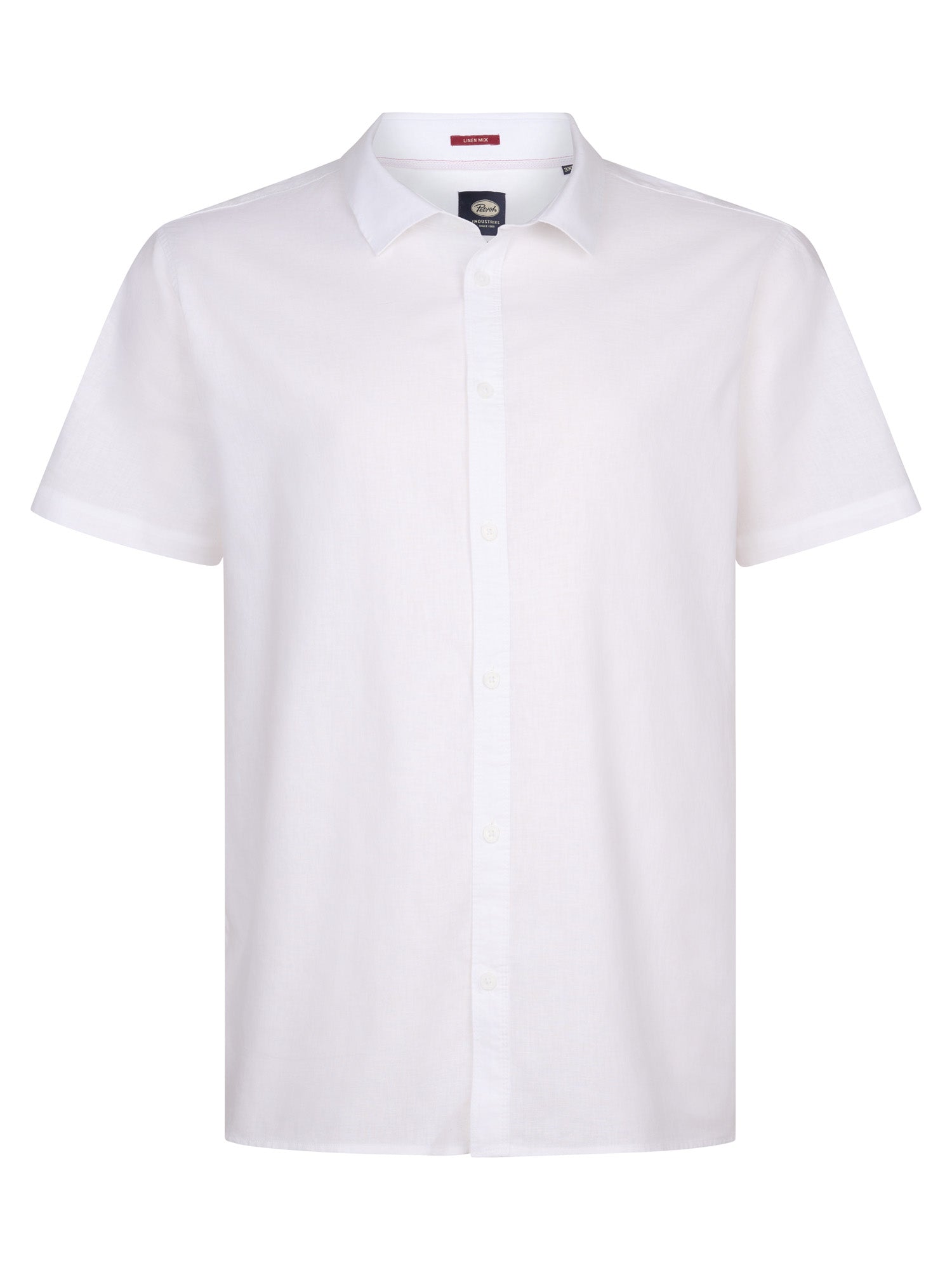 Petrol Industries Men Shirt Short Sleeve Uni Regular Plus Fit Bright White