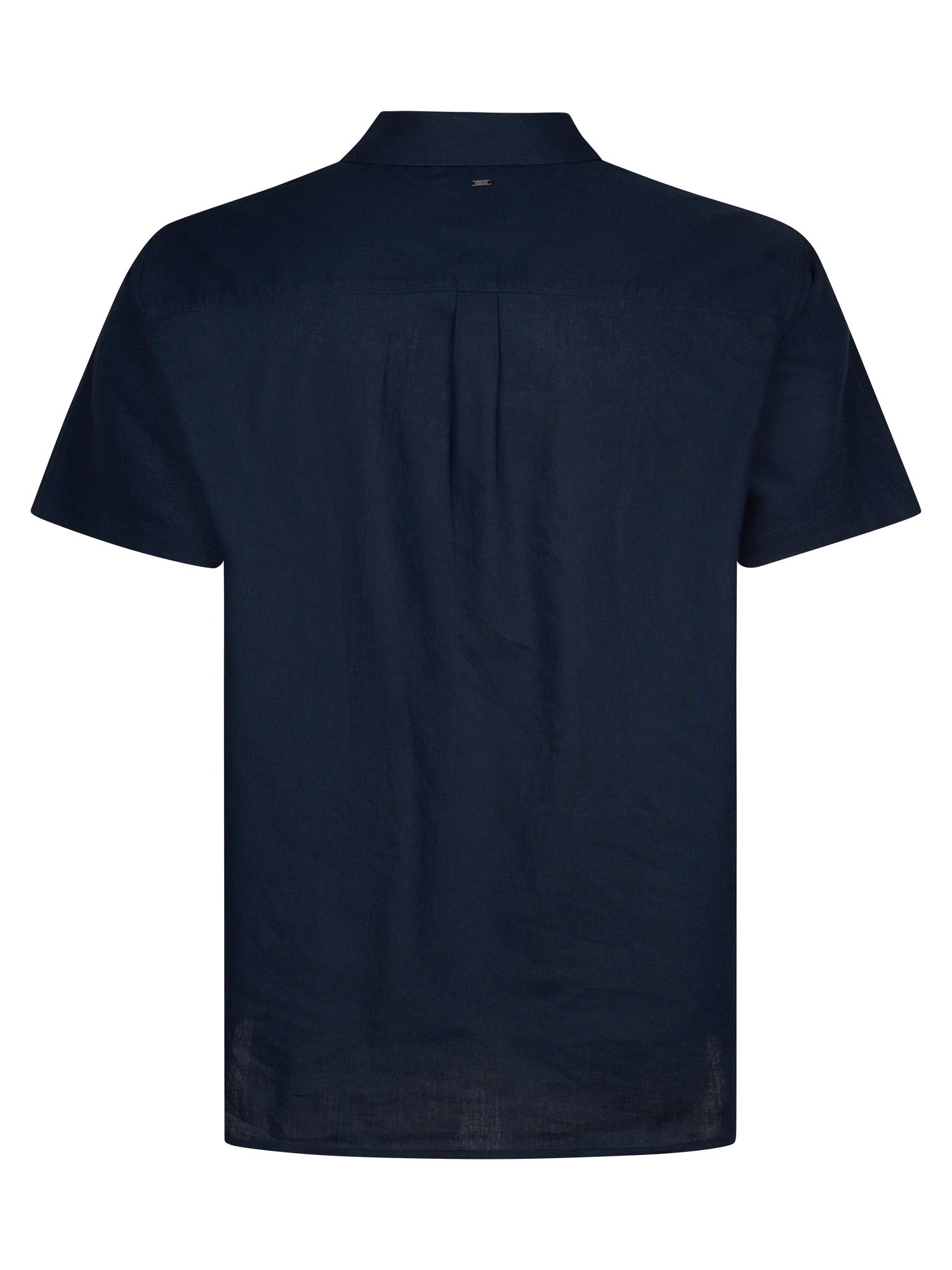 Petrol Industries Men Shirt Short Sleeve Uni Regular Plus Fit Navy Blue