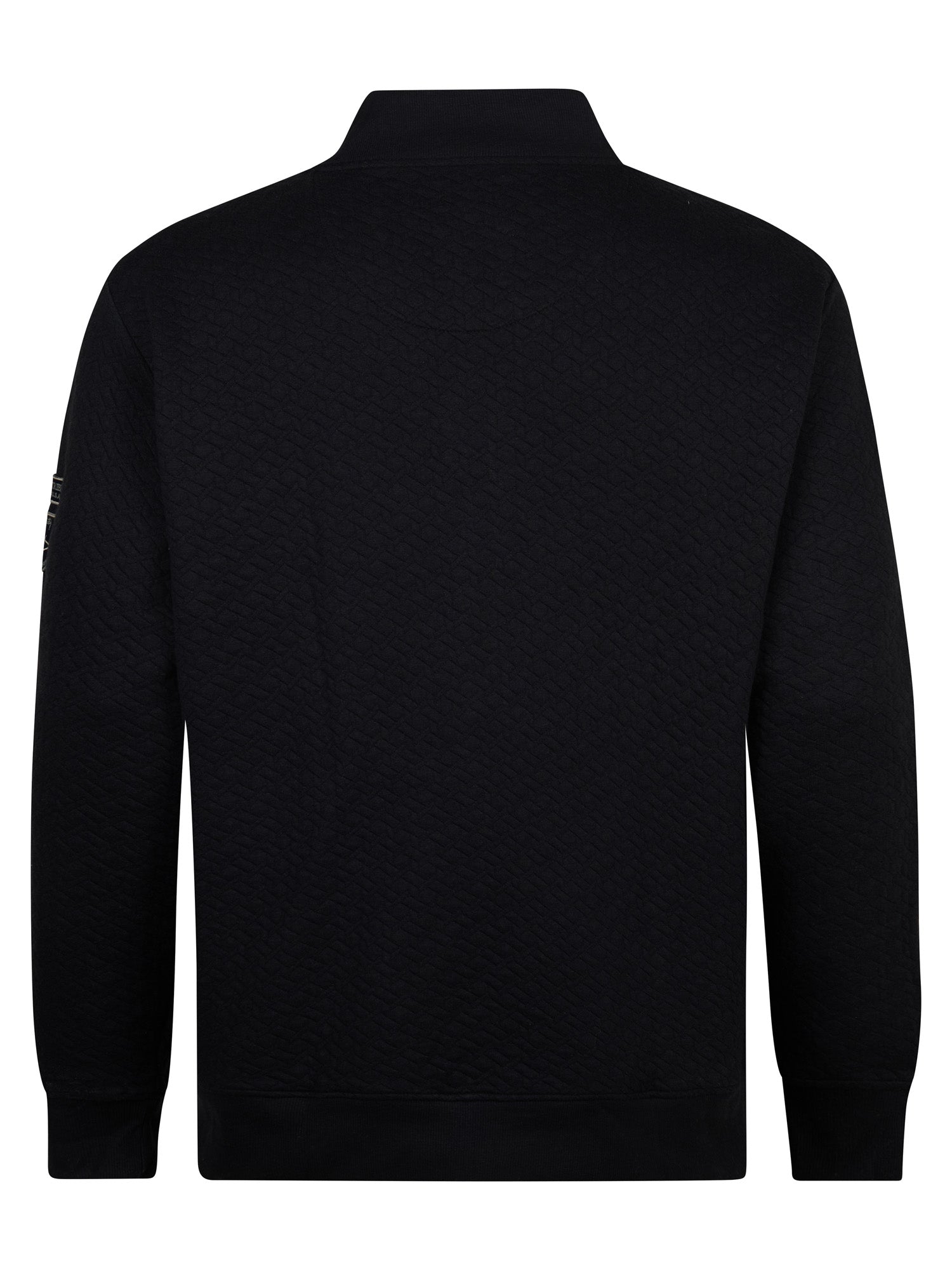 Petrol Industries Men Sweater Collar Zip Regular Plus Fit Black