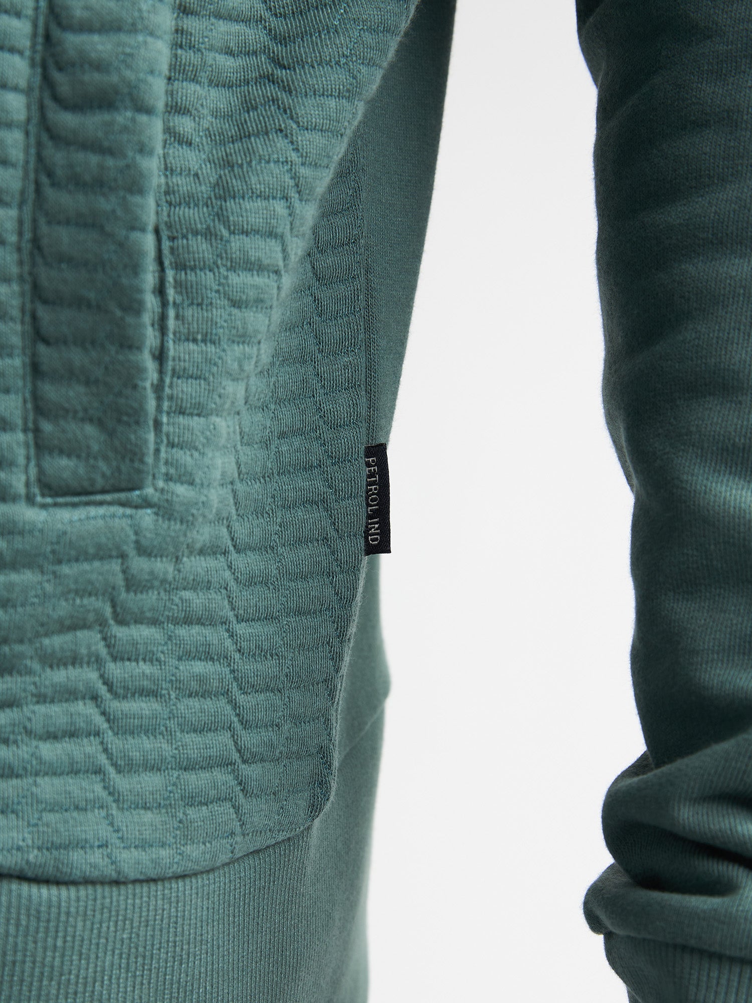 Petrol Industries Men Sweater Collar Zip Regular Fit Oil Green