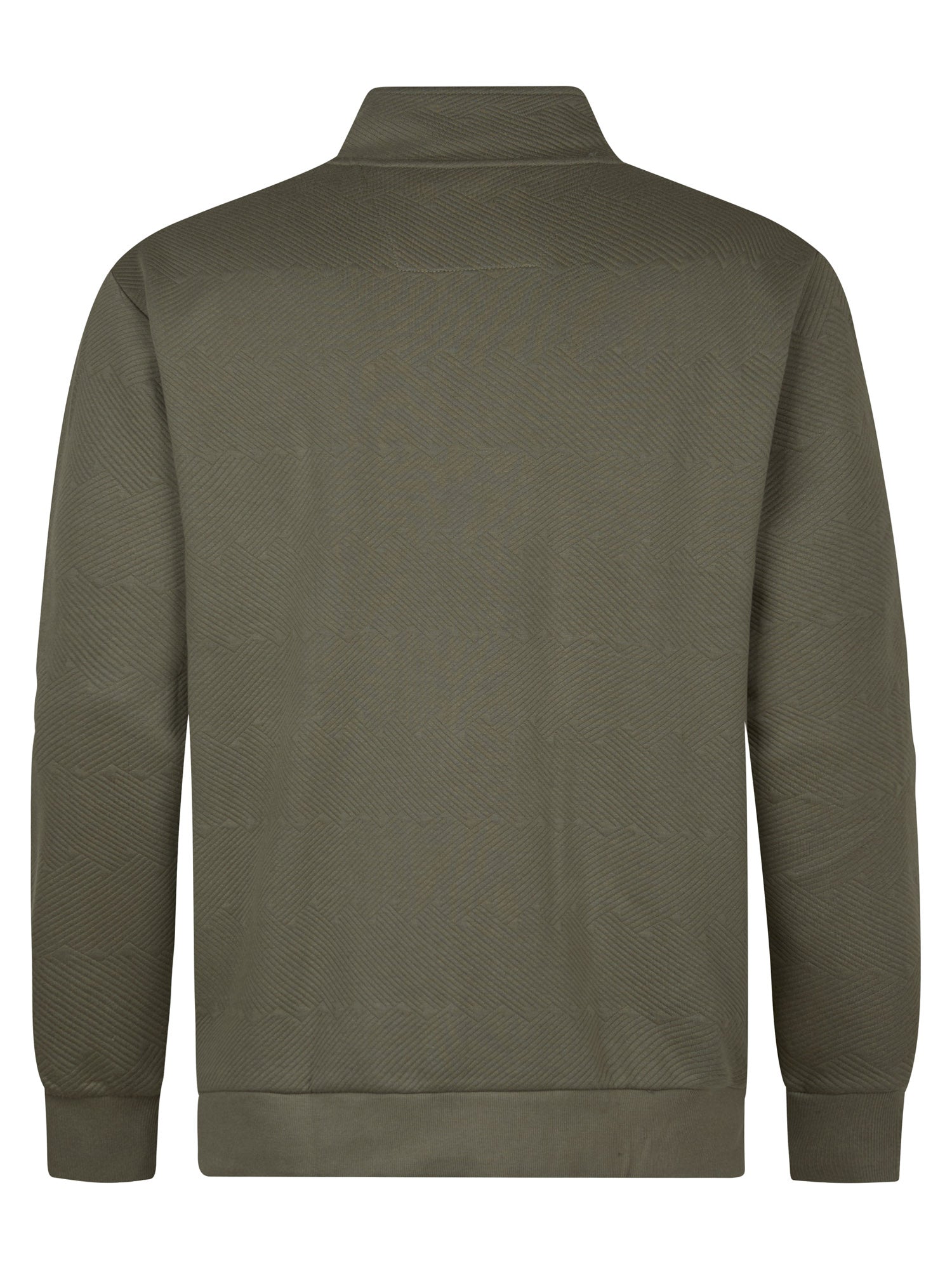Petrol Industries Men Sweater Collar Zip Regular Plus Fit Dusty Army