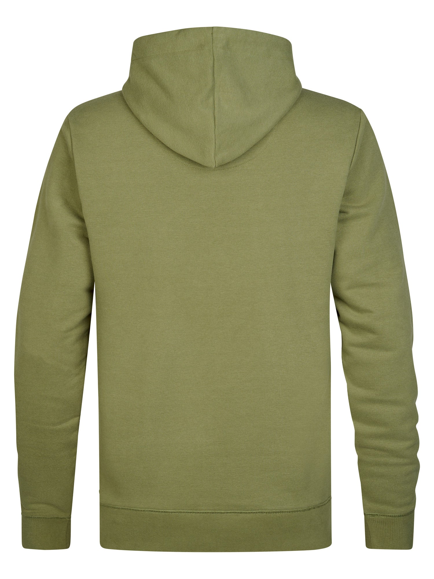 Petrol Industries Men Sweater Hooded Print Regular Fit Dusty Army