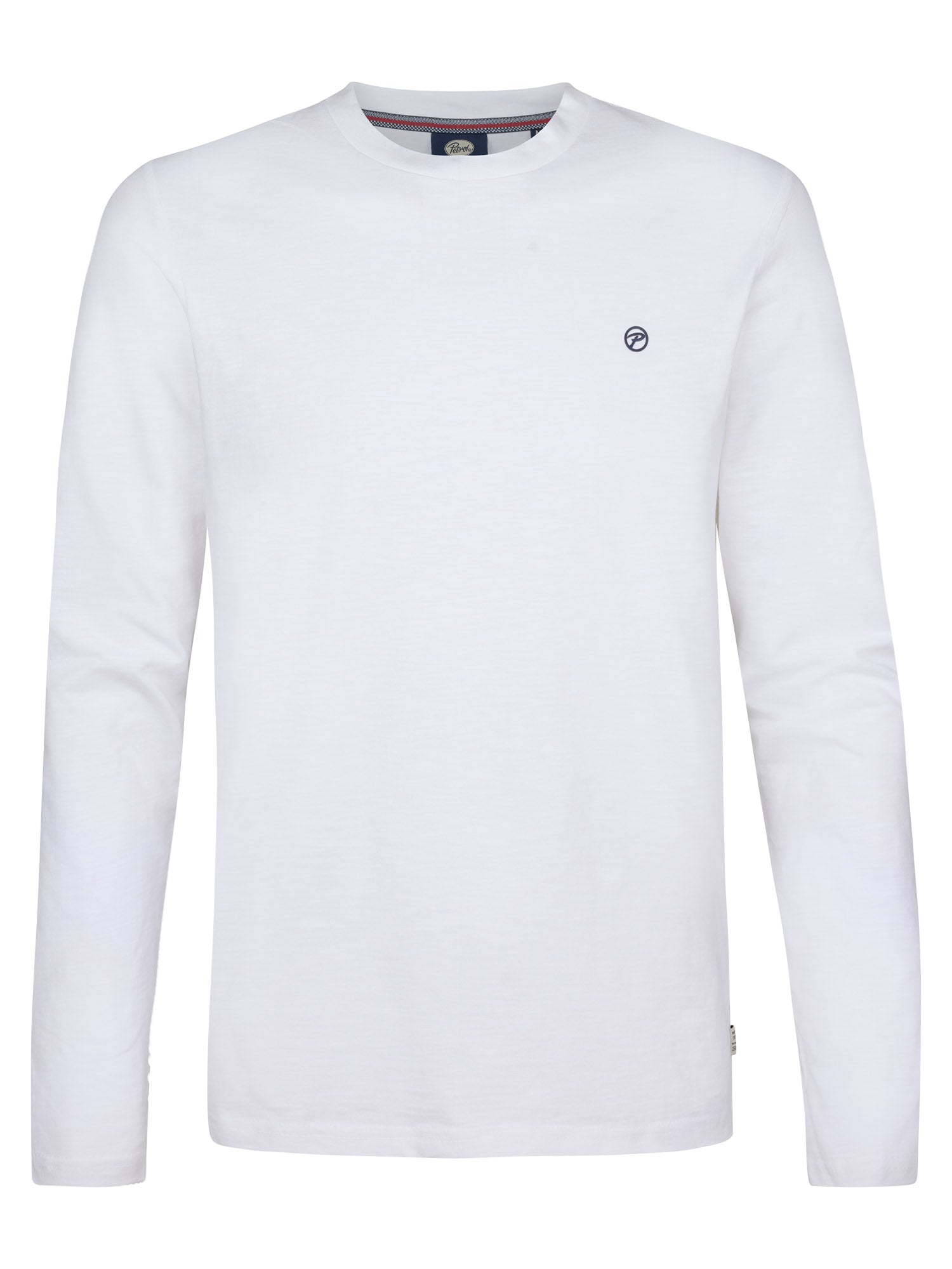 Petrol Industries Men T-Shirt Long Sleeve Regular Fit Bright White