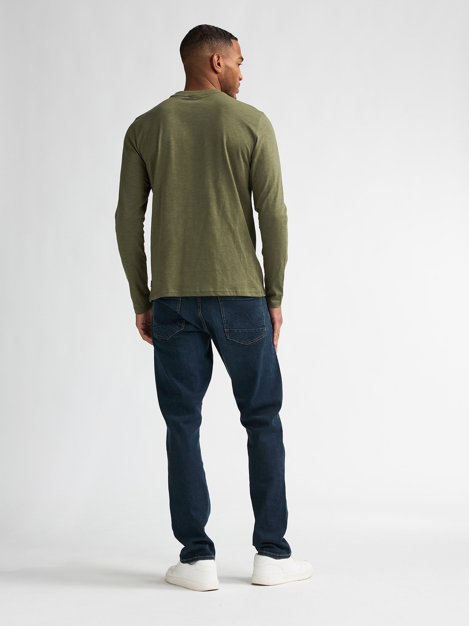 Petrol Industries Men T-Shirt Long Sleeve Regular Fit Dusty Army