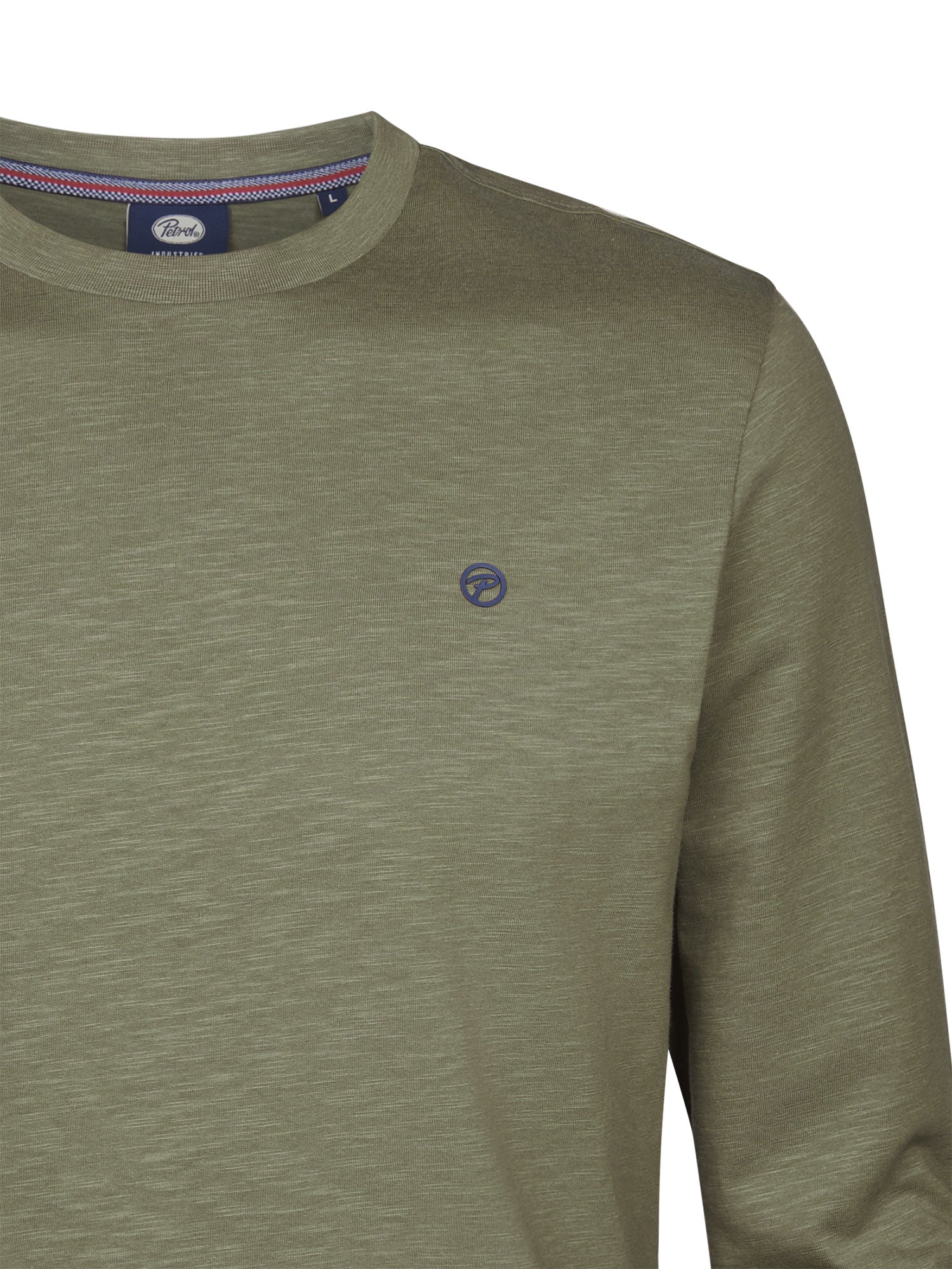 Petrol Industries Men T-Shirt Long Sleeve Regular Fit Dusty Army