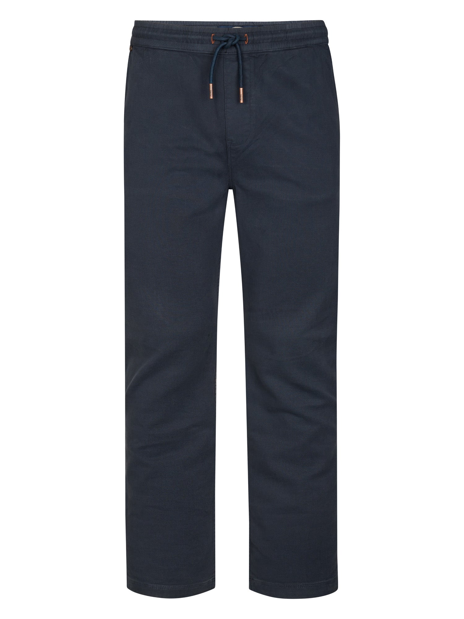 Petrol Industries Men Non Denim Trouser Tapered Fit Elastic Waistband Navy Blue