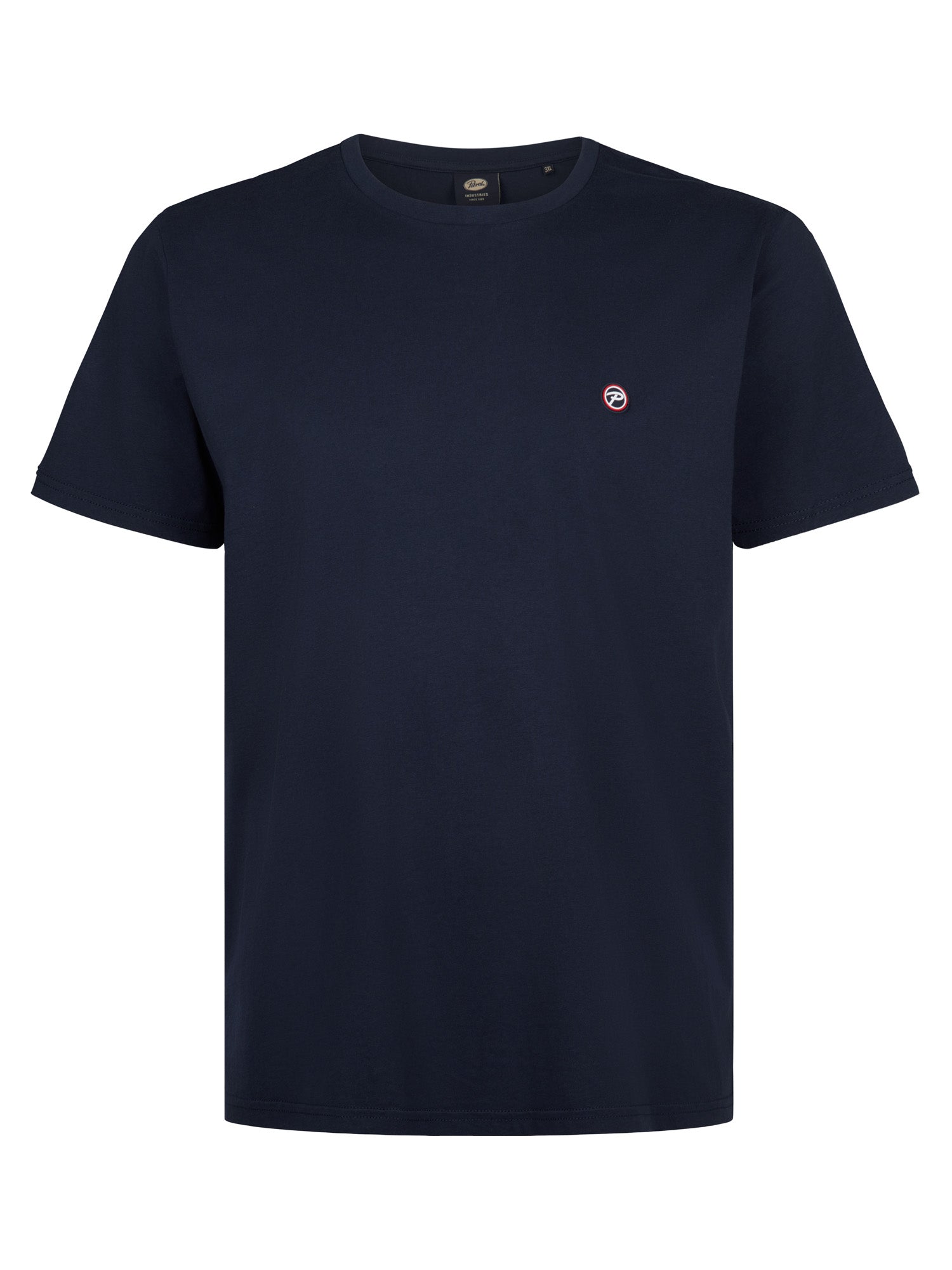 Petrol Industries Men T-Shirt Short Sleeve Regular Plus Fit Navy Blue
