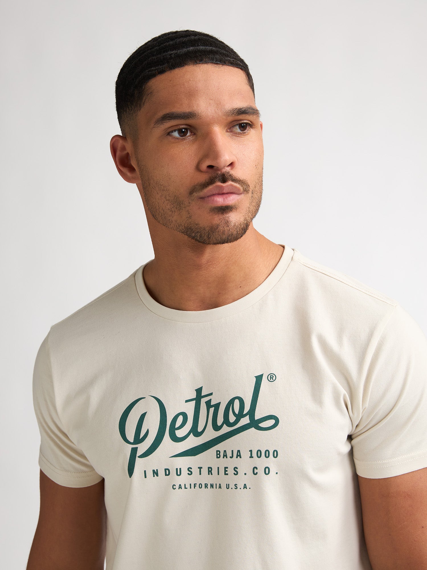 Petrol Industries Men T-Shirt Short Sleeve Classic Print Regular Fit Seashell