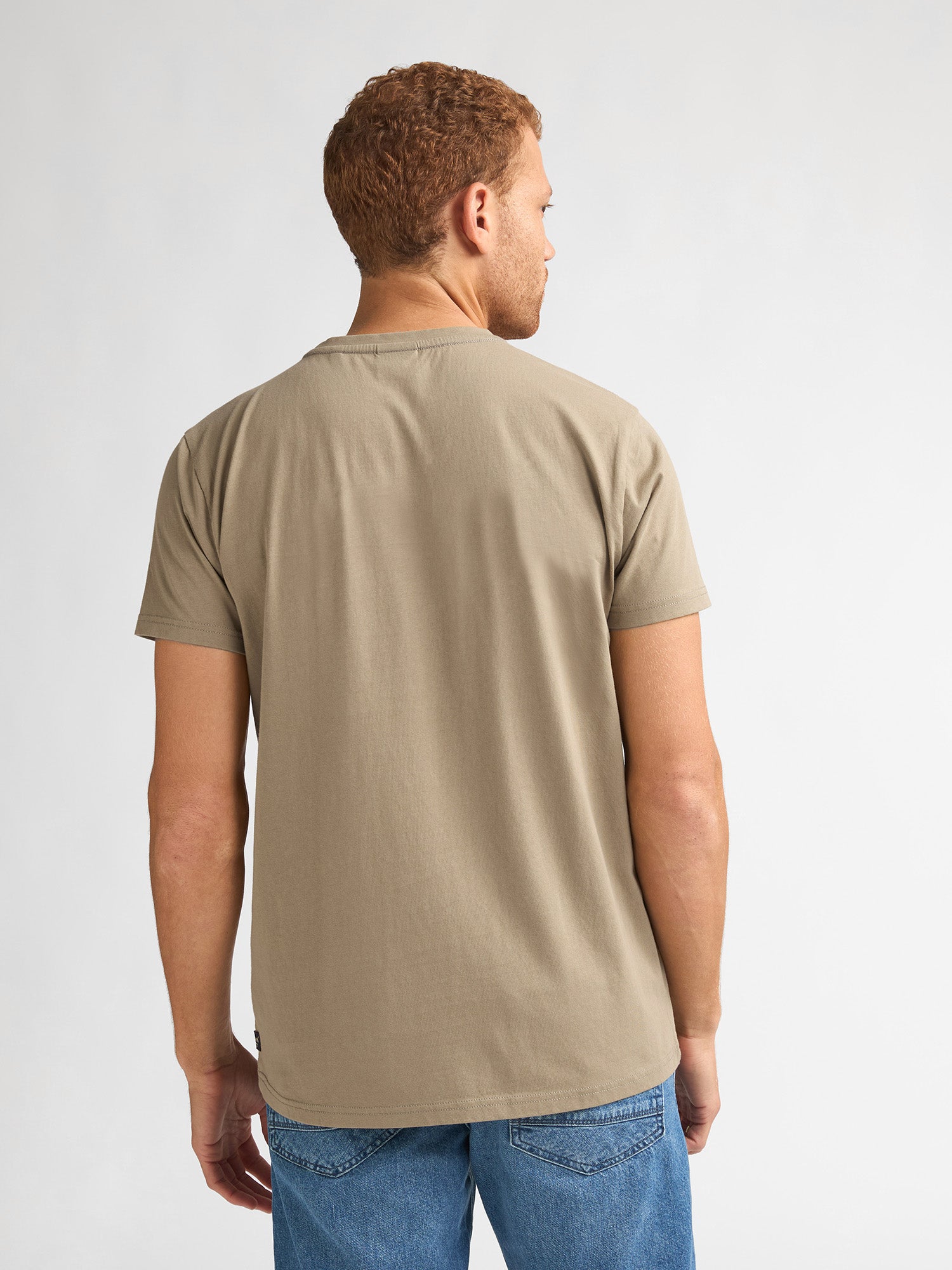 Petrol Industries Men T-Shirt Short Sleeve Classic Print Regular Fit Light Tan