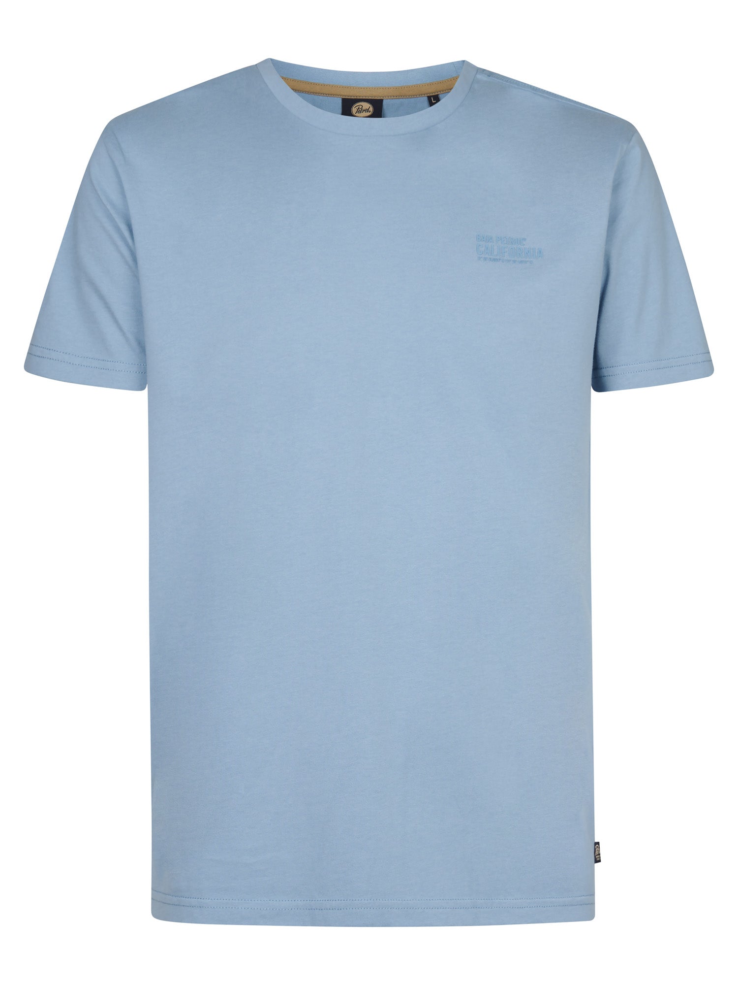 Petrol Industries Men T-Shirt Short Sleeve Classic Print Regular Fit Marble Blue