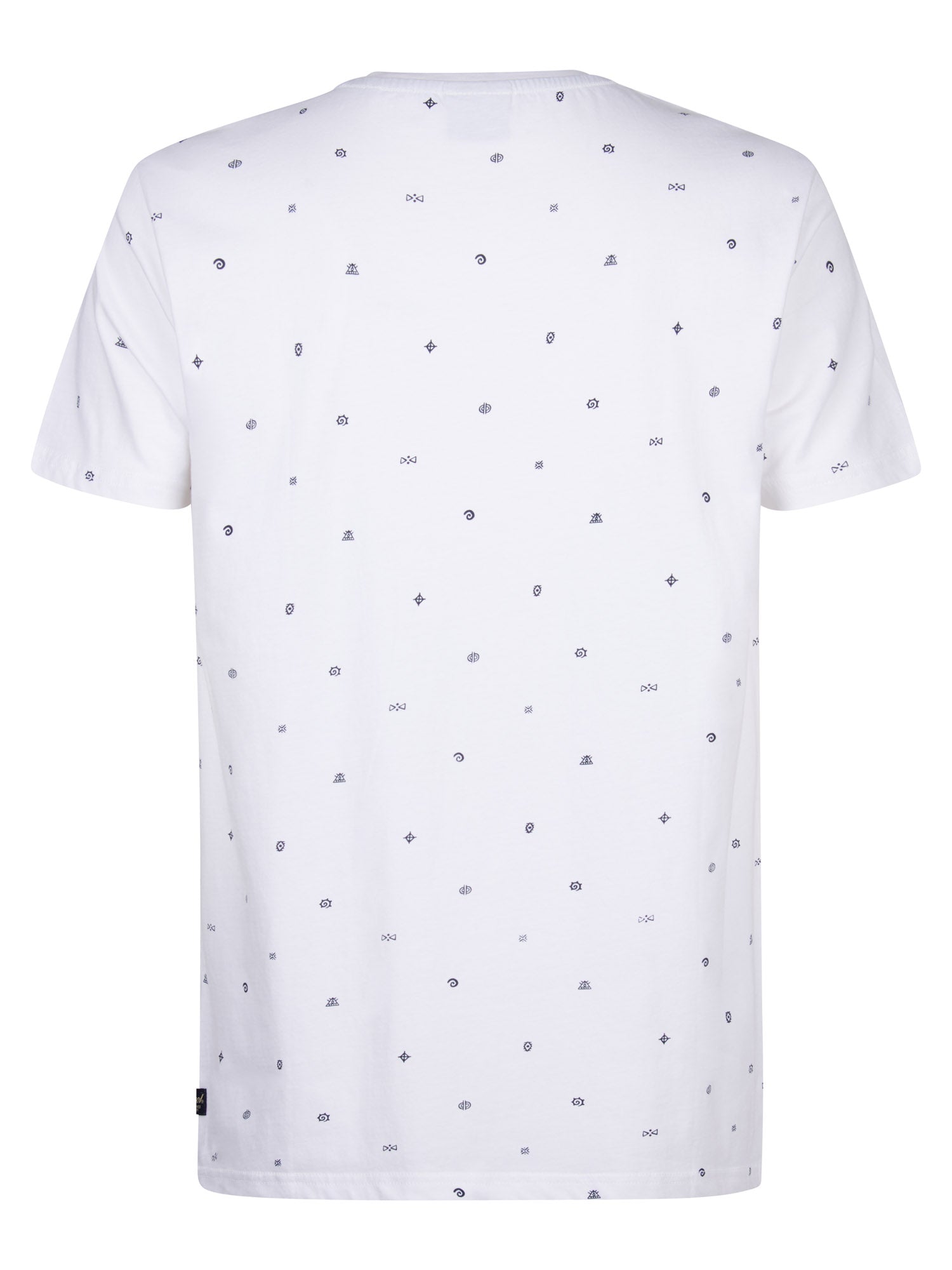 Petrol Industries Men T-Shirt Short Sleeve All-Over Print Regular Fit Bright White
