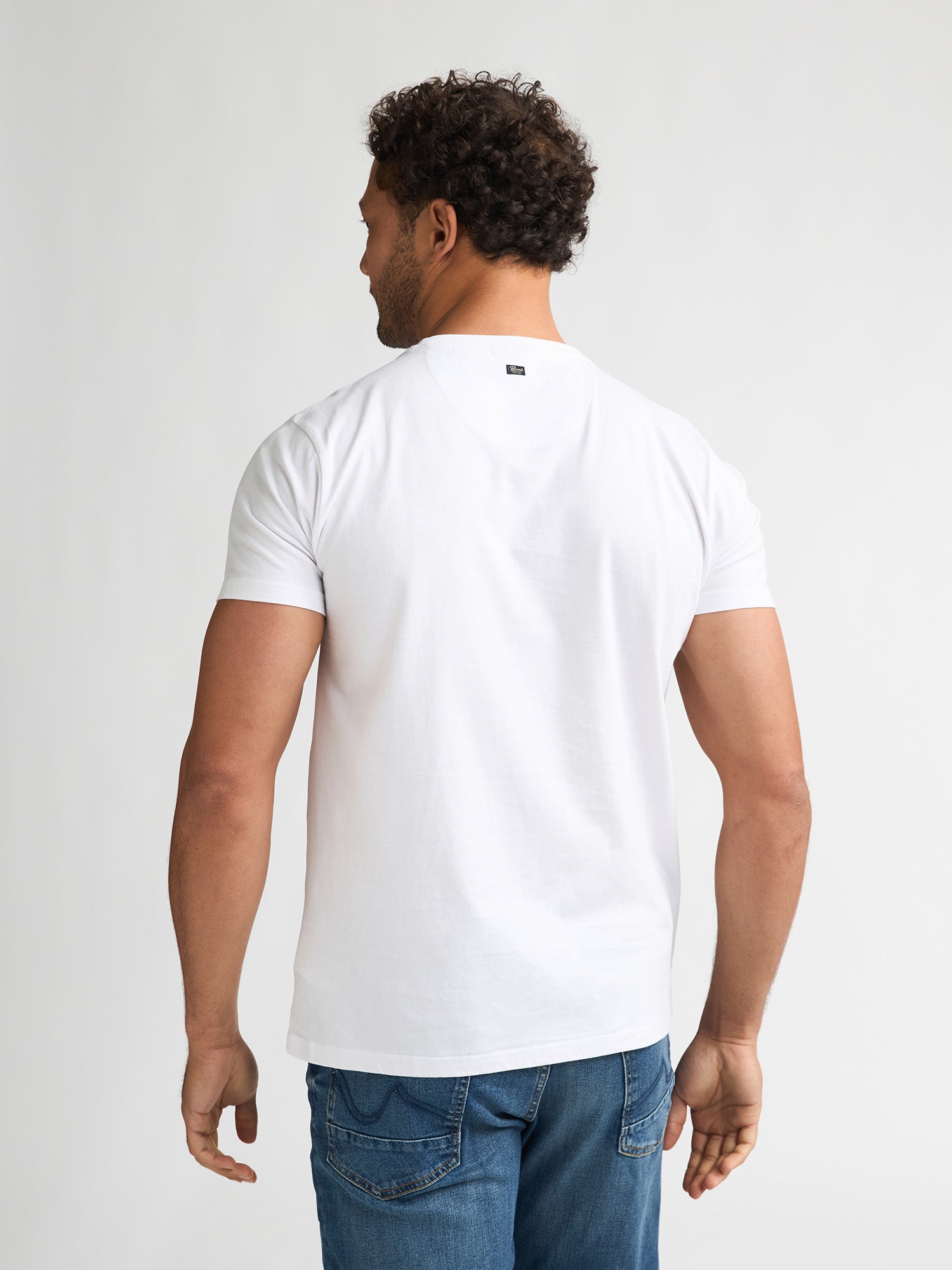Petrol Industries Men T-Shirt Short Sleeve Regular Fit Bright White