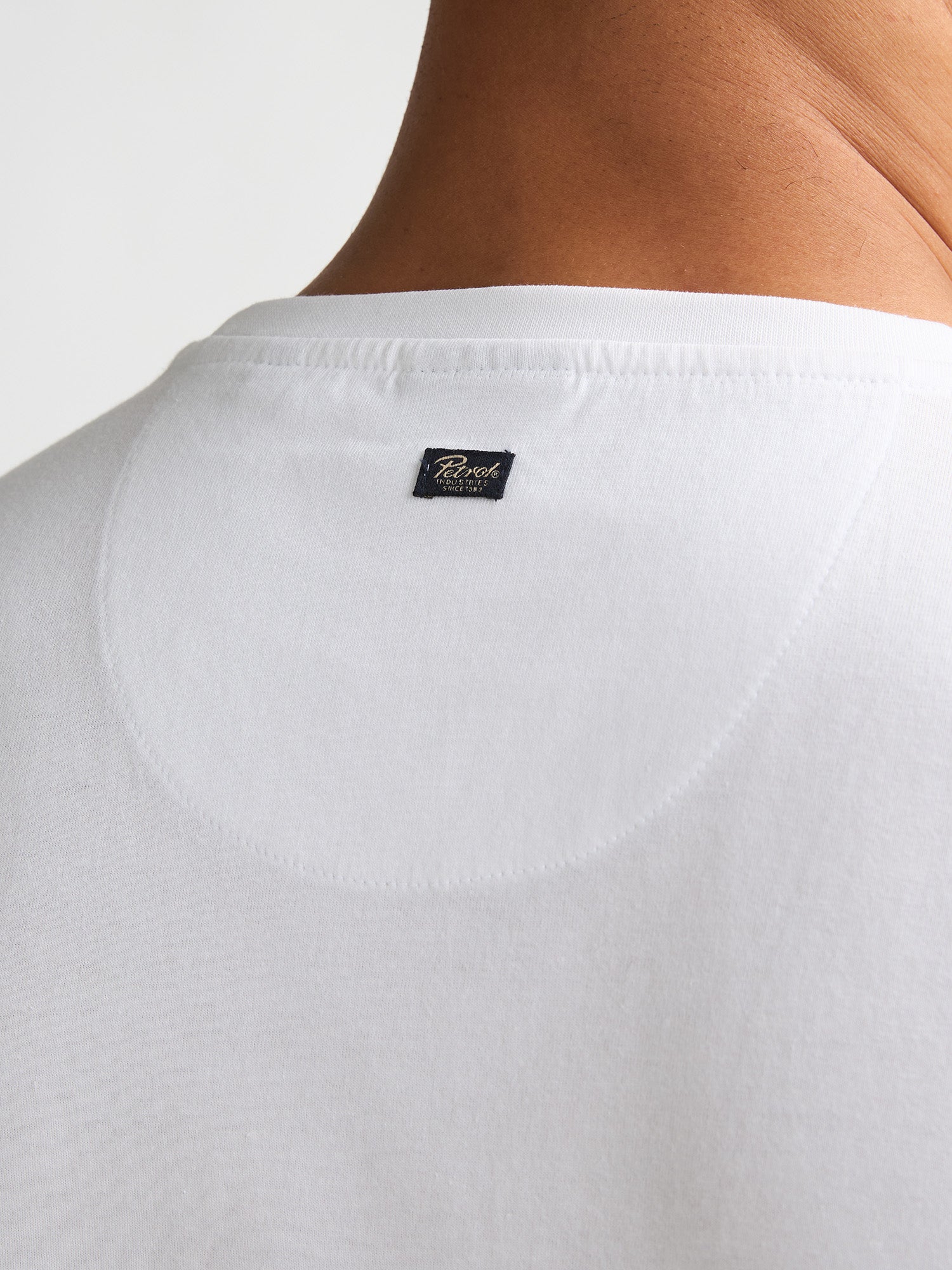 Petrol Industries Men T-Shirt Short Sleeve Regular Fit Bright White
