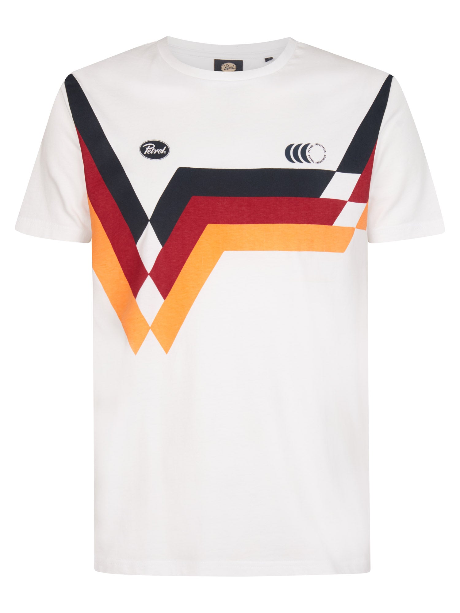 Petrol Industries Men T-Shirt Short Sleeve Regular Fit Bright White
