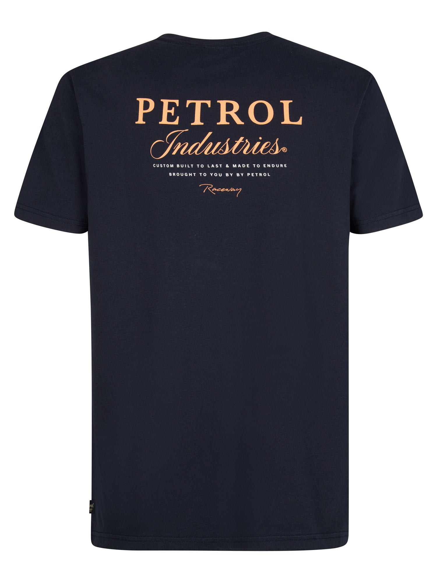 Petrol Industries Men T-Shirt Short Sleeve Classic Print Regular Fit Navy Blue
