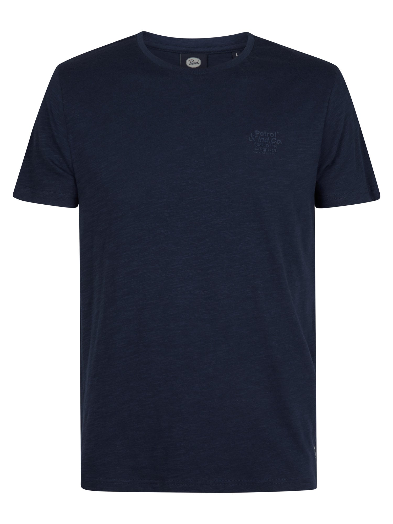 Petrol Industries Men T-Shirt Short Sleeve Classic Print Regular Fit Navy Blue