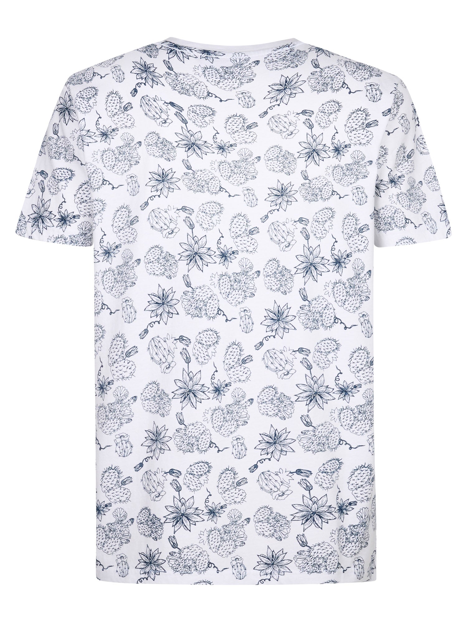 Petrol Industries Men T-Shirt Short Sleeve All-Over Print Regular Fit Bright White