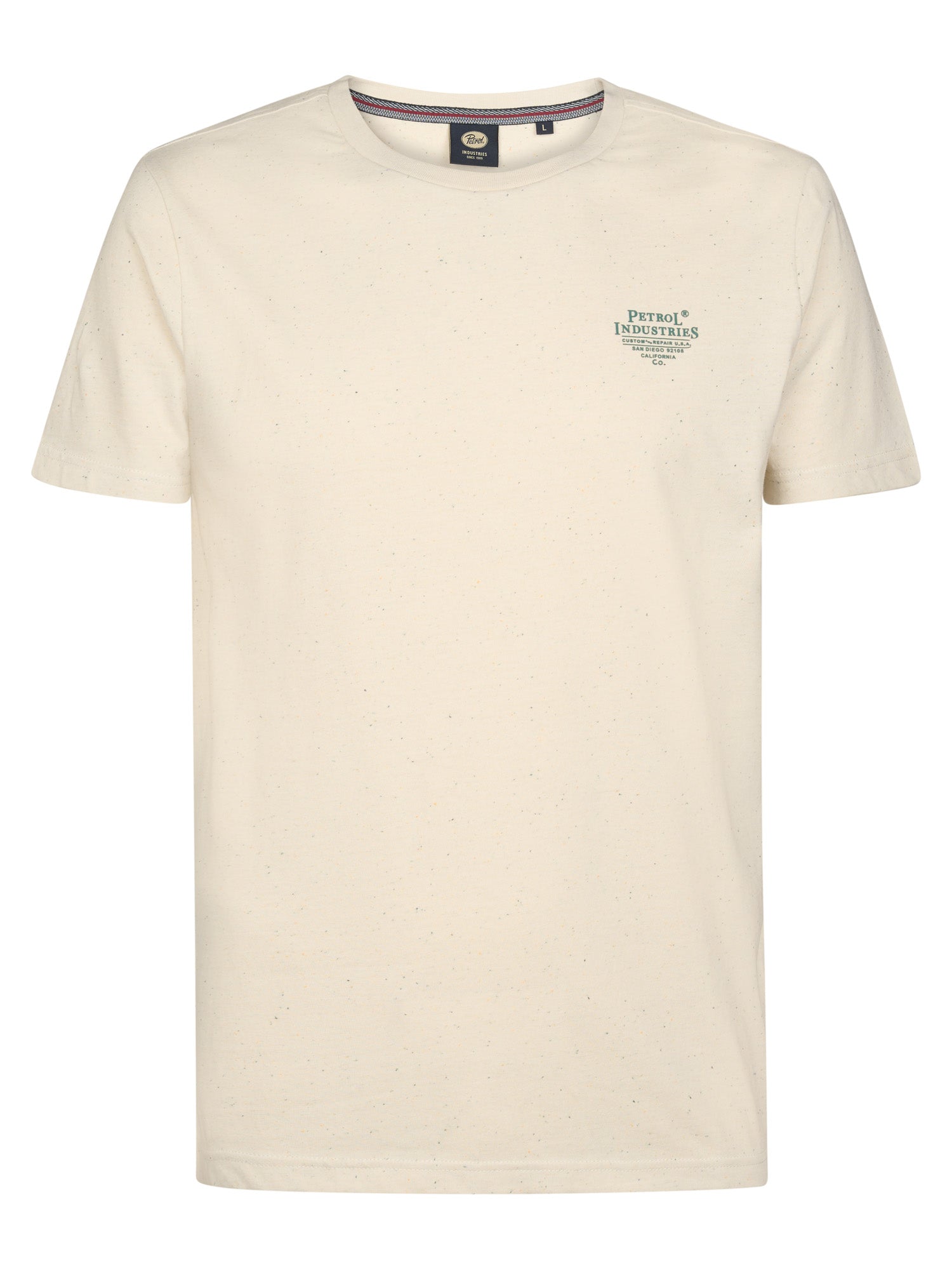Petrol Industries Men T-Shirt Short Sleeve Classic Print Regular Fit Seashell