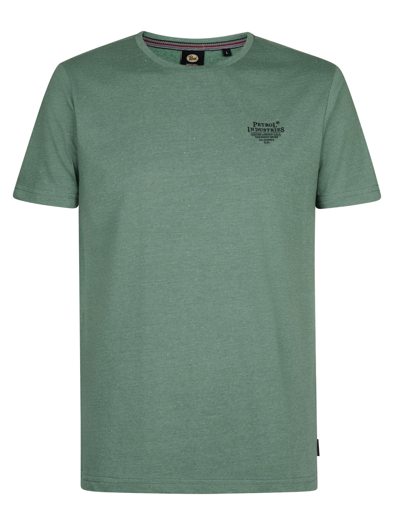 Petrol Industries Men T-Shirt Short Sleeve Classic Print Regular Fit Oil Green
