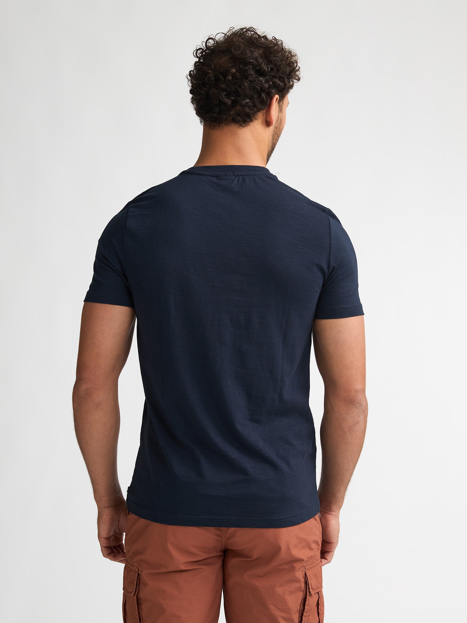 Petrol Industries Men T-Shirt Short Sleeve Regular Fit Navy Blue
