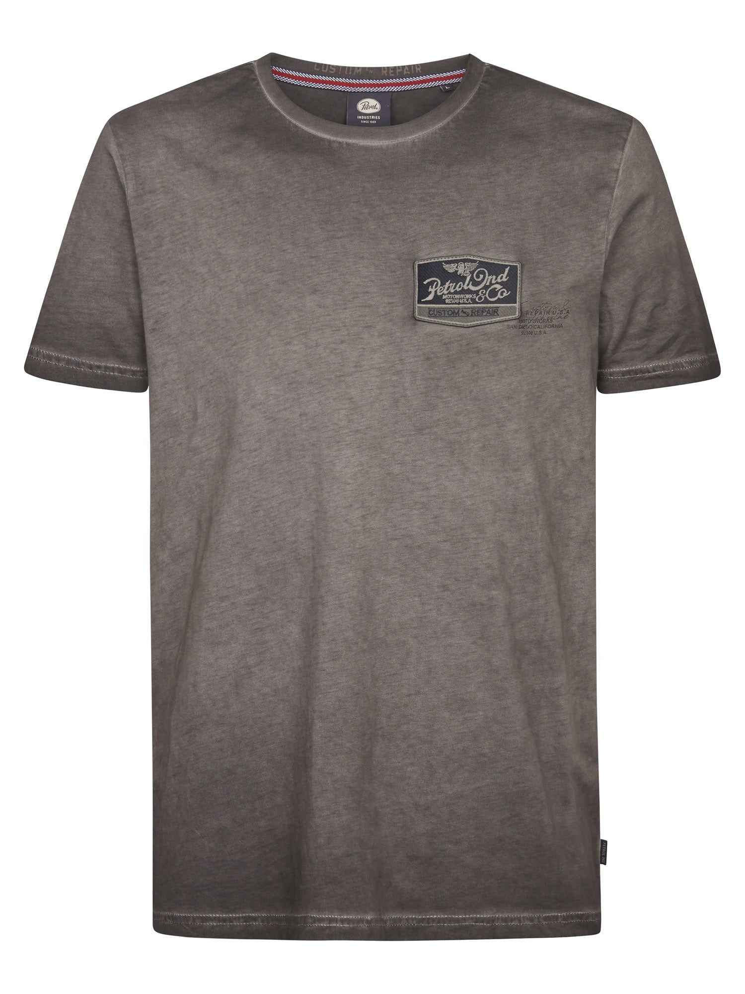Petrol Industries Men T-Shirt Short Sleeve Regular Fit Black