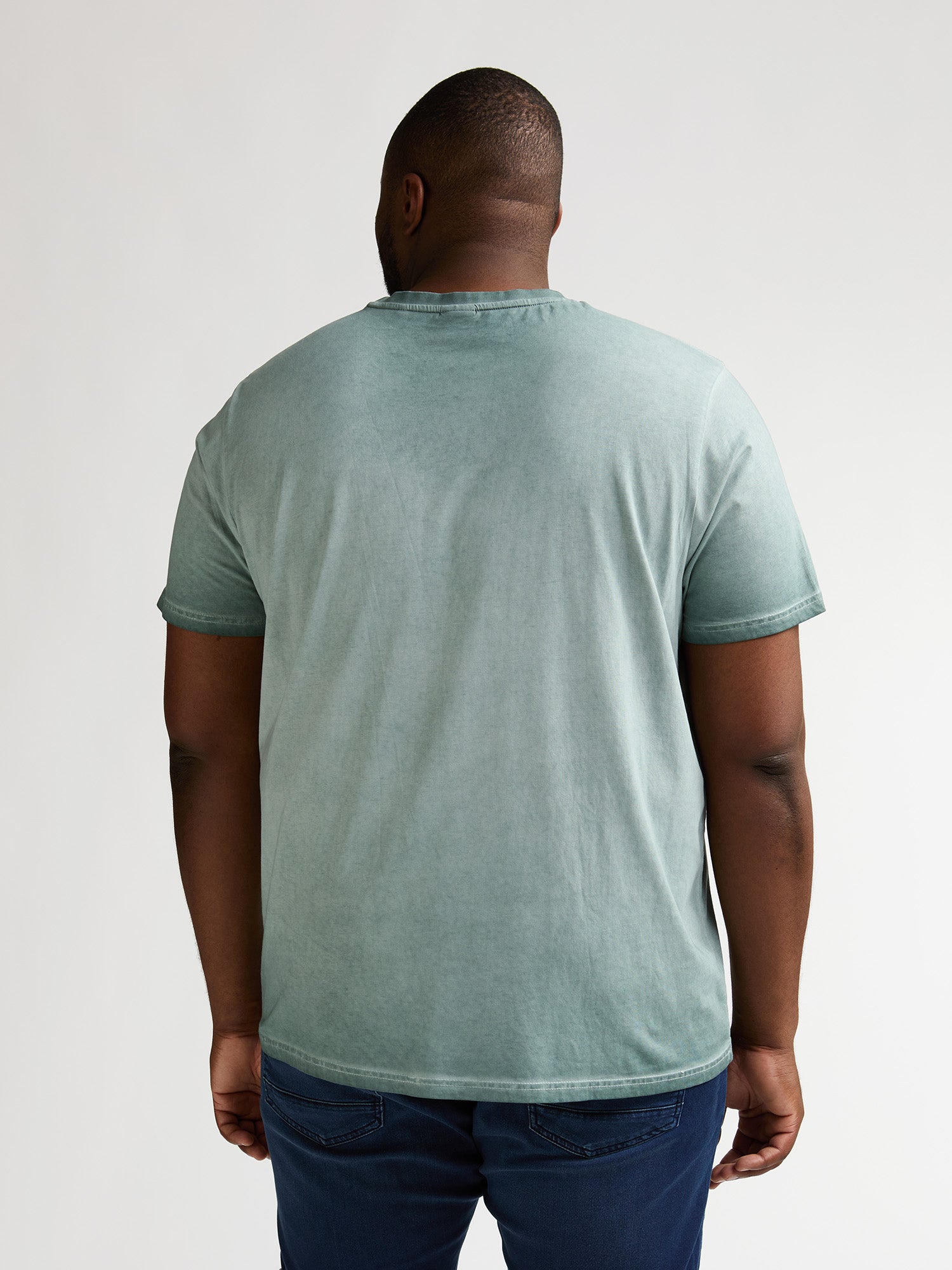 Petrol Industries Men T-Shirt Short Sleeve Classic Print Regular Plus Fit Oil Green