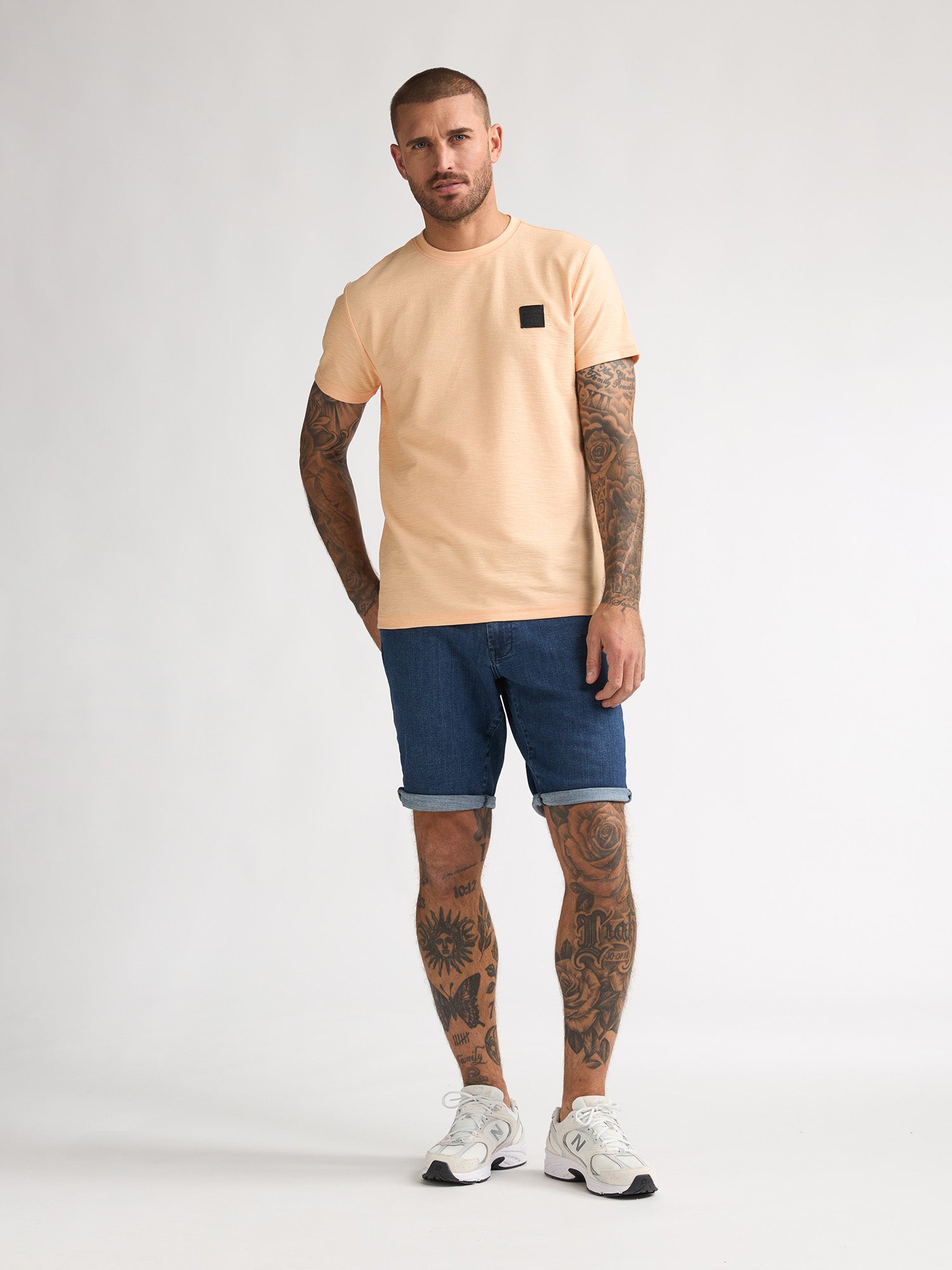 Petrol Industries Men T-Shirt Short Sleeve Regular Fit Tropical Orange