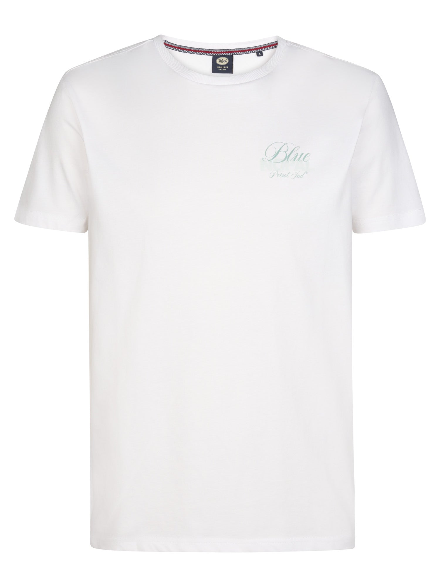 Petrol Industries Men T-Shirt Short Sleeve Regular Fit Bright White