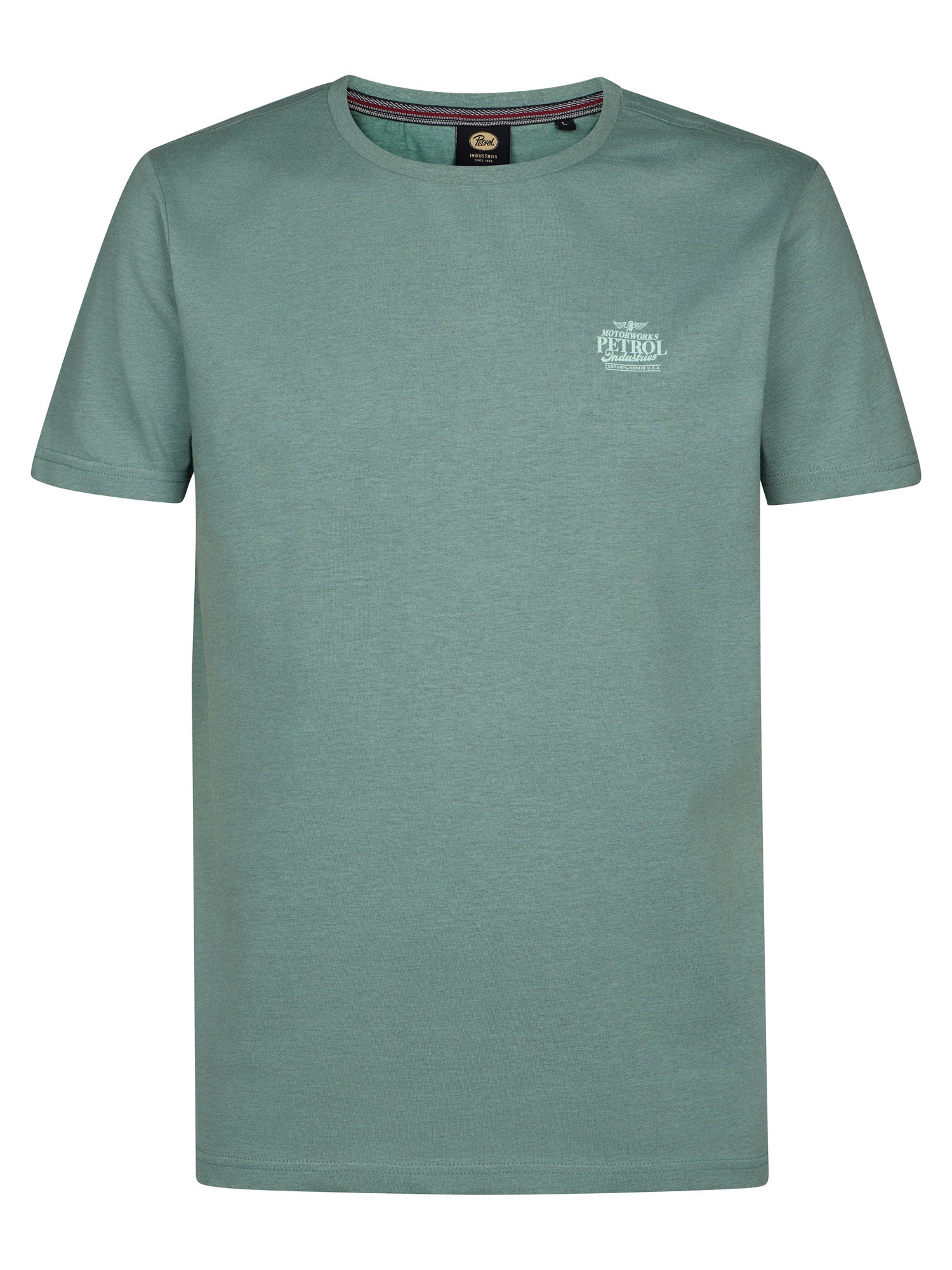 Petrol Industries Men T-Shirt Short Sleeve Regular Fit Oil Green