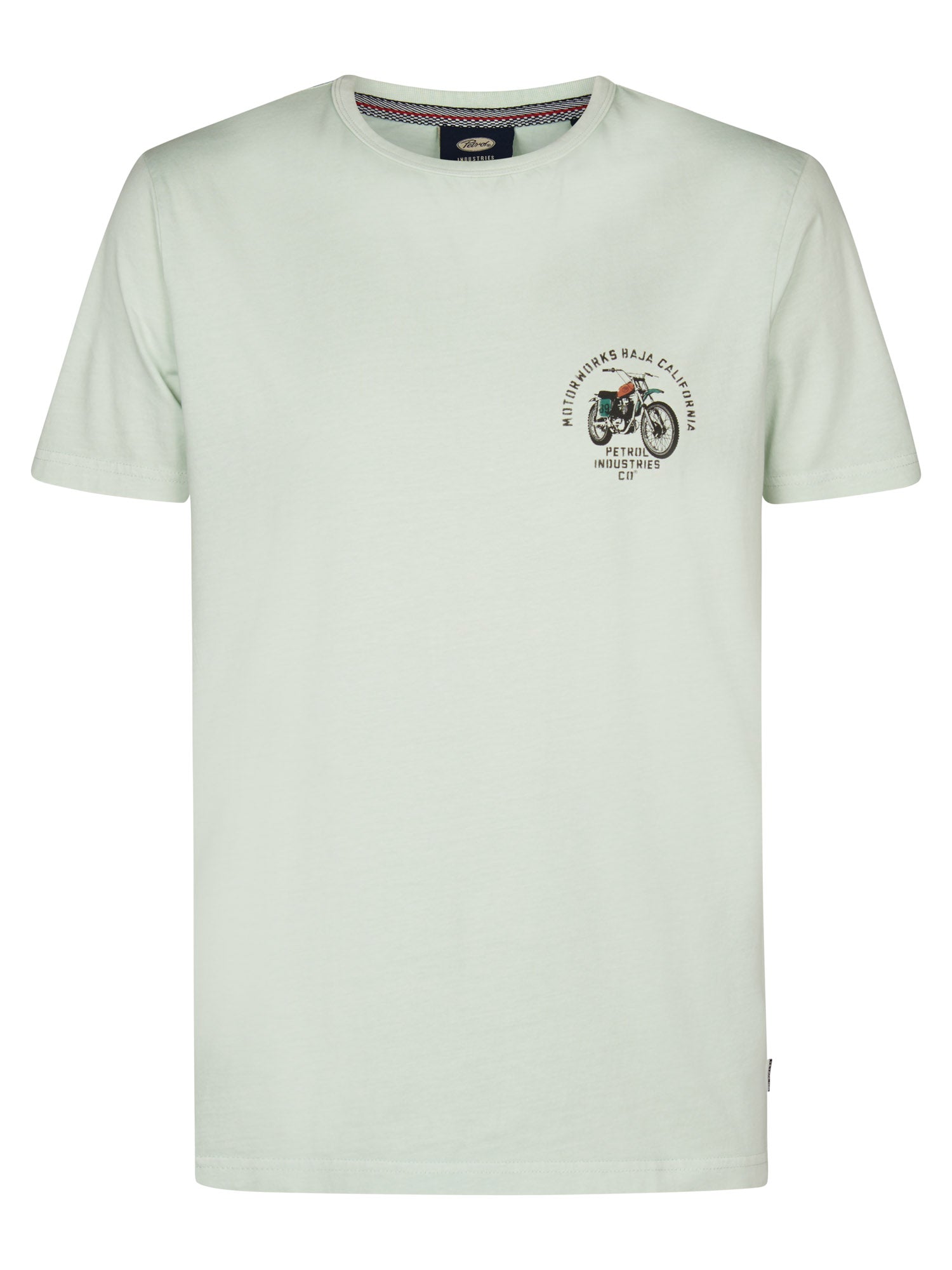 Petrol Industries Men T-Shirt Short Sleeve Classic Print Regular Fit Cool Mint