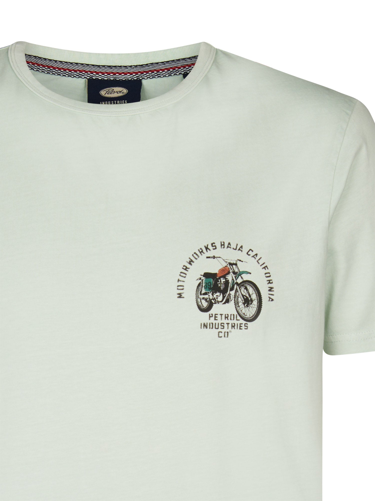 Petrol Industries Men T-Shirt Short Sleeve Classic Print Regular Fit Cool Mint