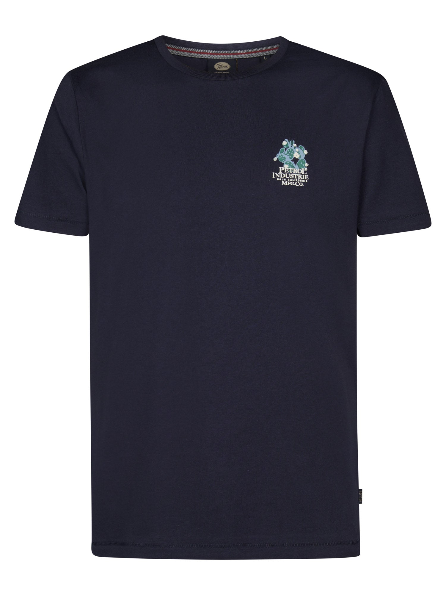 Petrol Industries Men T-Shirt Short Sleeve Regular Fit Navy Blue